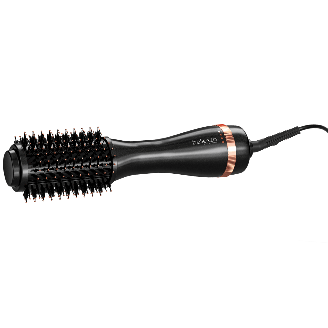 Bellezza Black/ Rose Gold Volumizing Blowout Brush | 2" Professional Hot Brush
