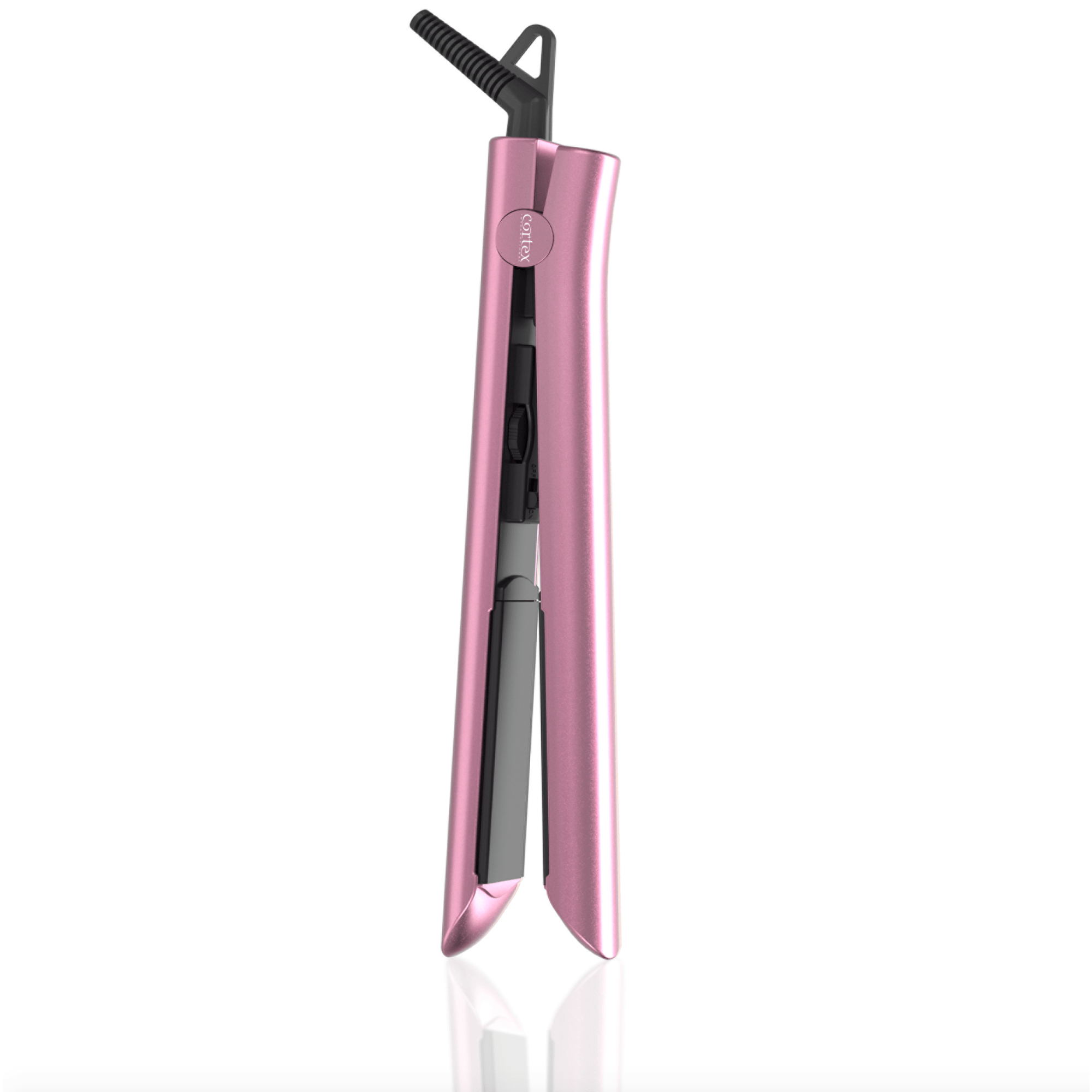 Cortex Beauty 1" 100% Solid Ceramic Ionic & Far-Infrared Technology Flat Iron
