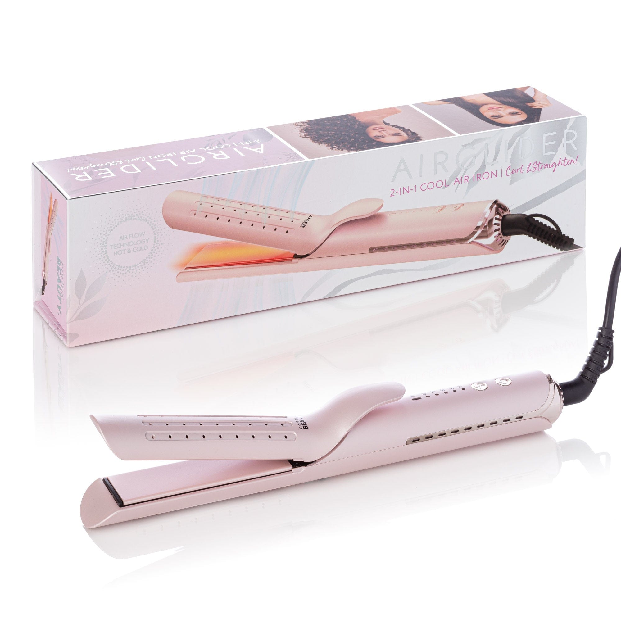 Cortex Beauty AirGlider | 2-in-1 Cool Air Flat Iron/curler