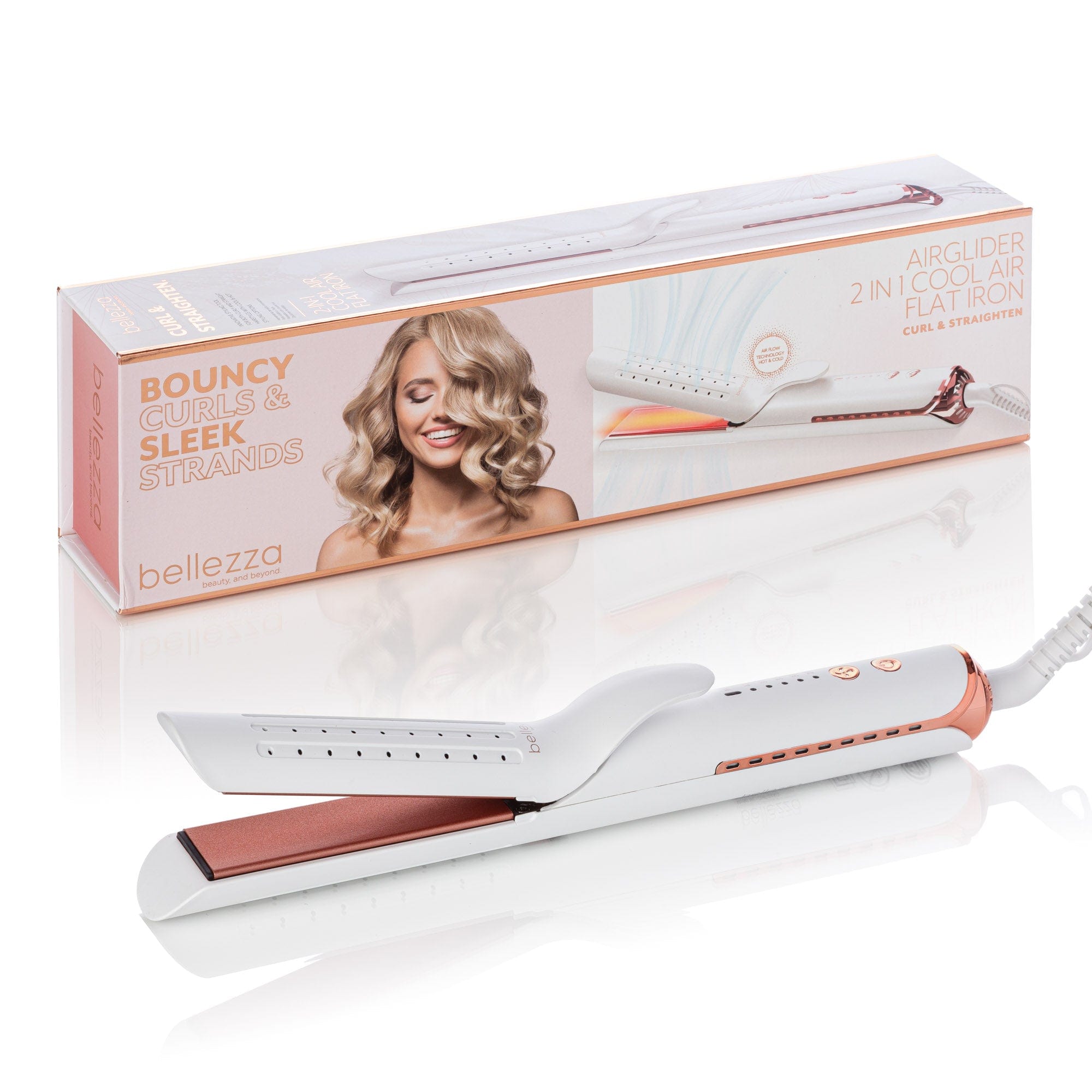Cortex Beauty AirGlider | 2-in-1 Cool Air Flat Iron/curler