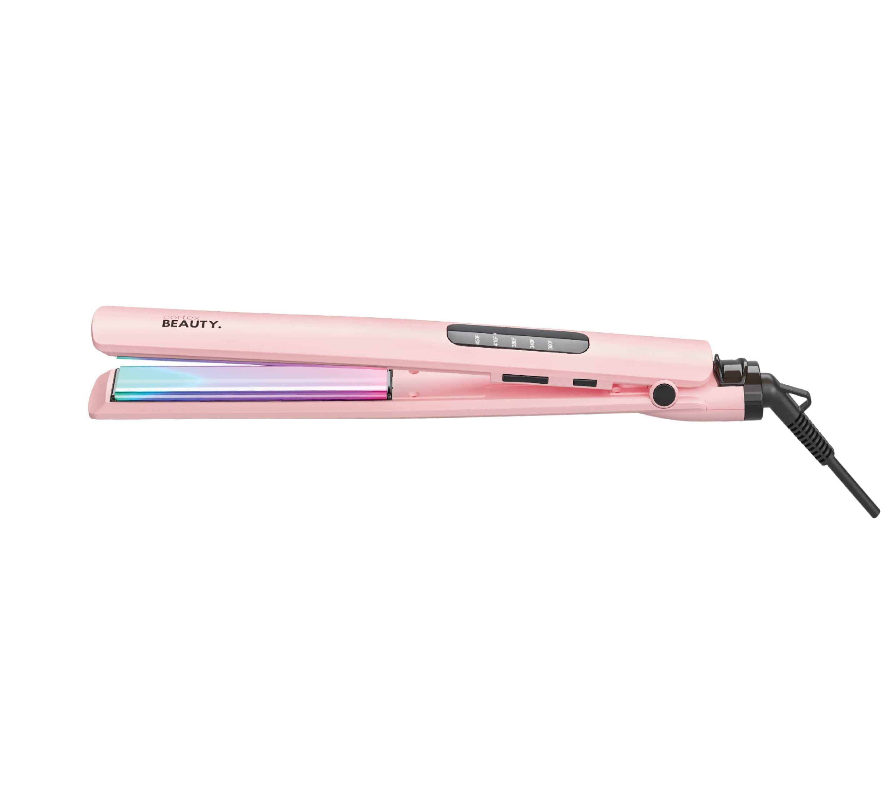 Cortex Beauty Baby Pink with Rainbow Plates UltraSlim | 1" Digital Flat Iron