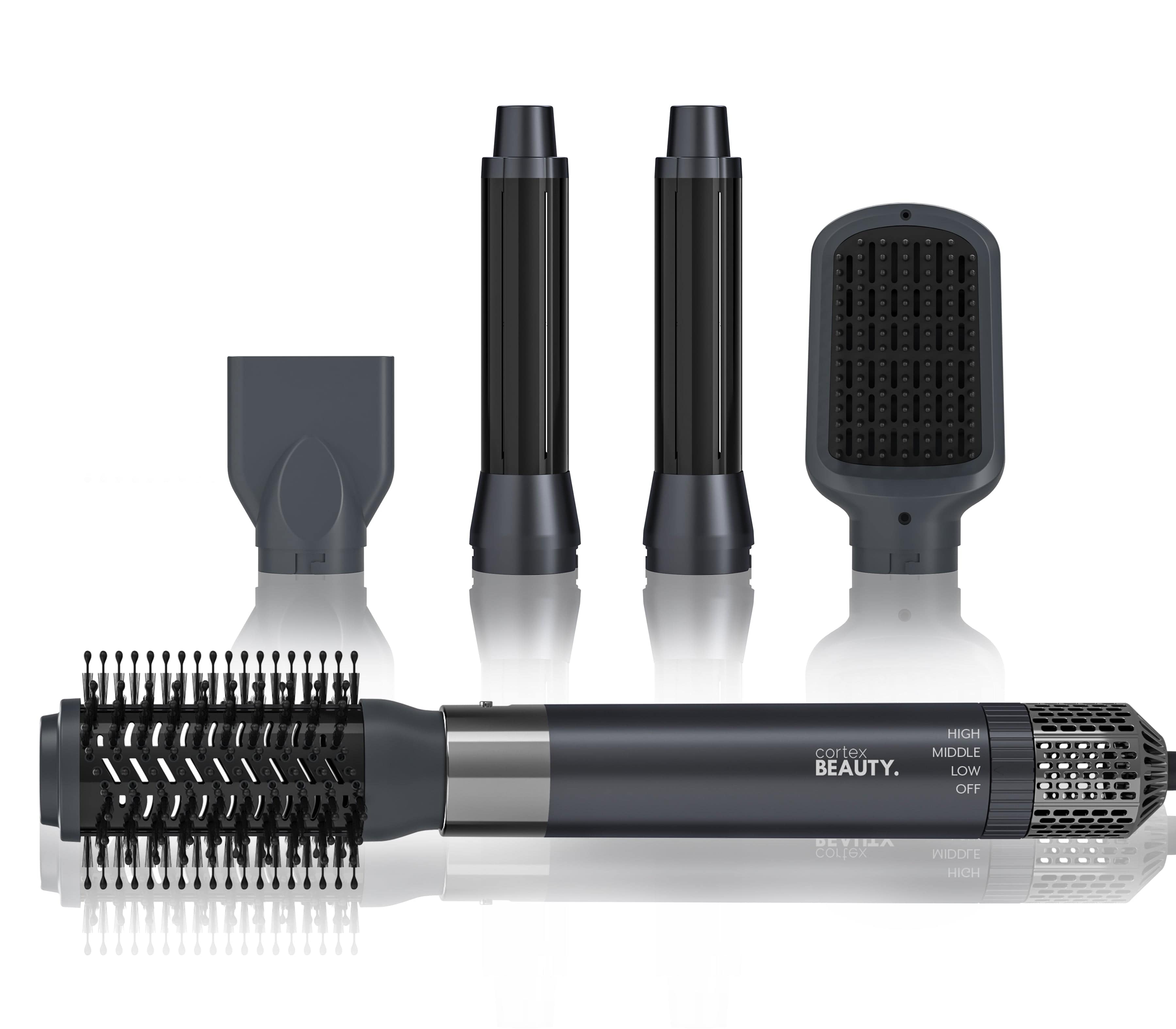 Cortex Beauty Black Chrome AirFusion | 5 in 1 Multistyler