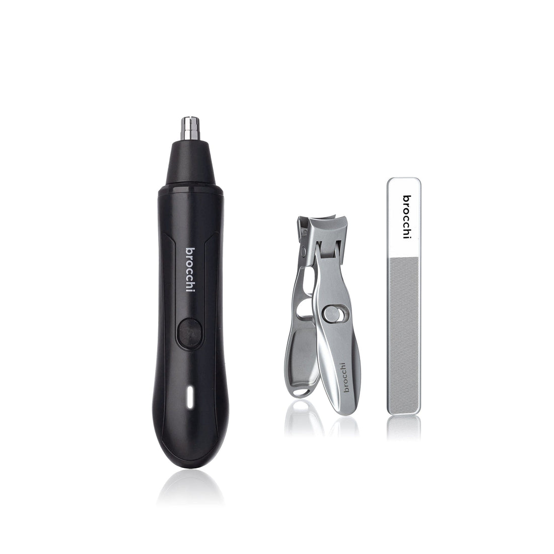 Cortex Beauty Black Nail Clipper, File and Nose Trimmer Set