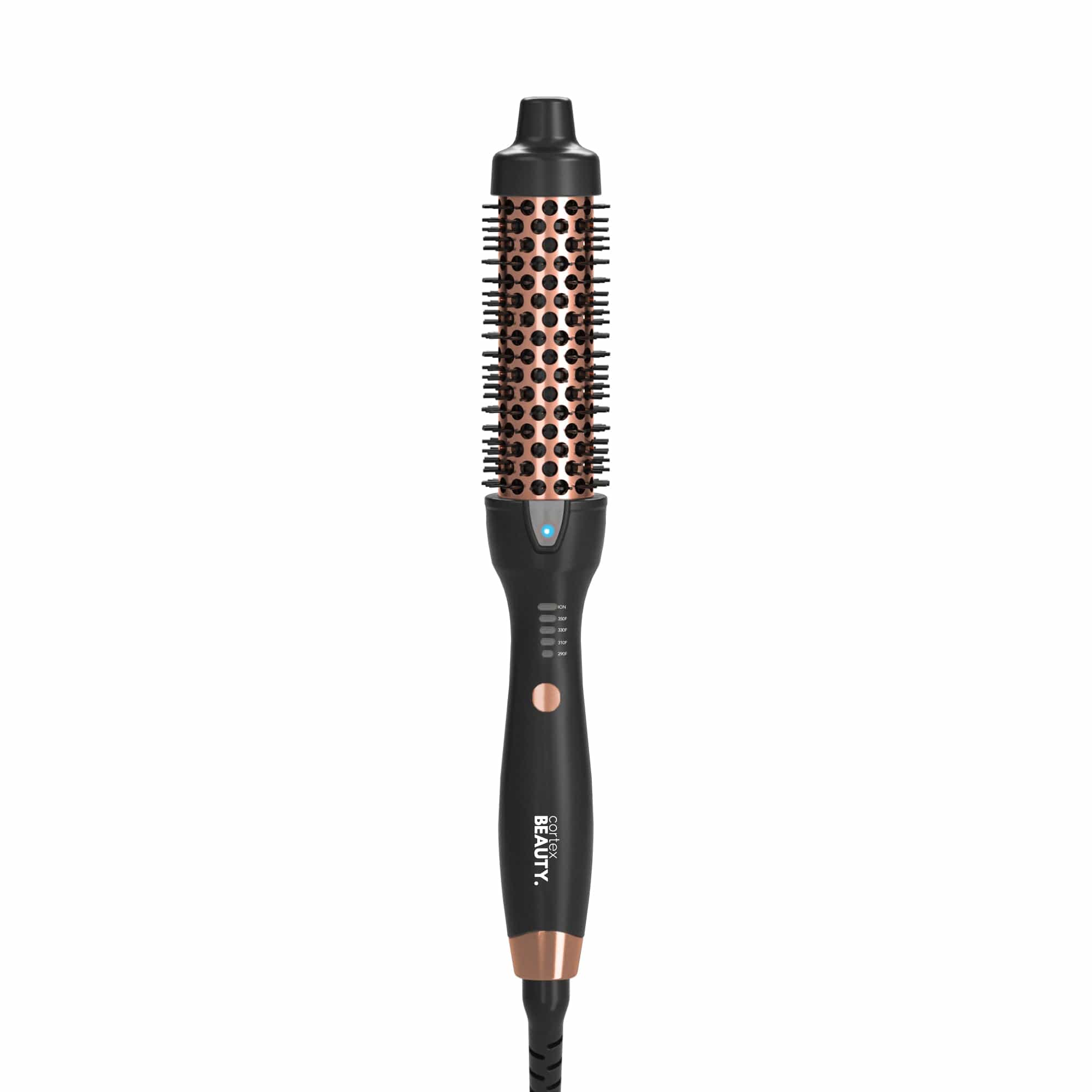 Cortex Beauty Black/Rose Gold 1.5" Ionic Temperature Control Styling Brush