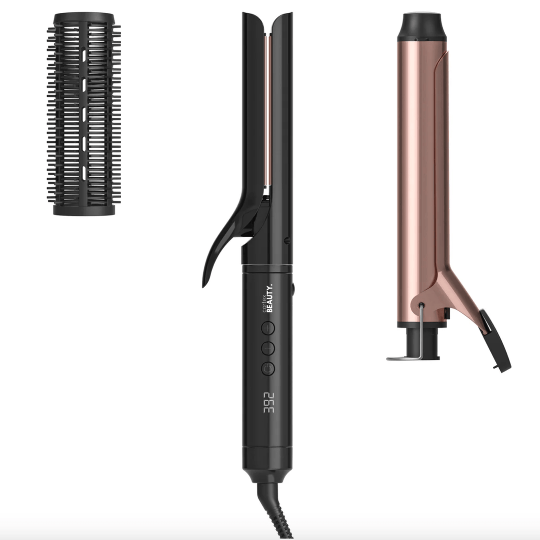 Cortex Beauty Black/ Rose Gold 3in1 Multi Styler Set with Digital Display