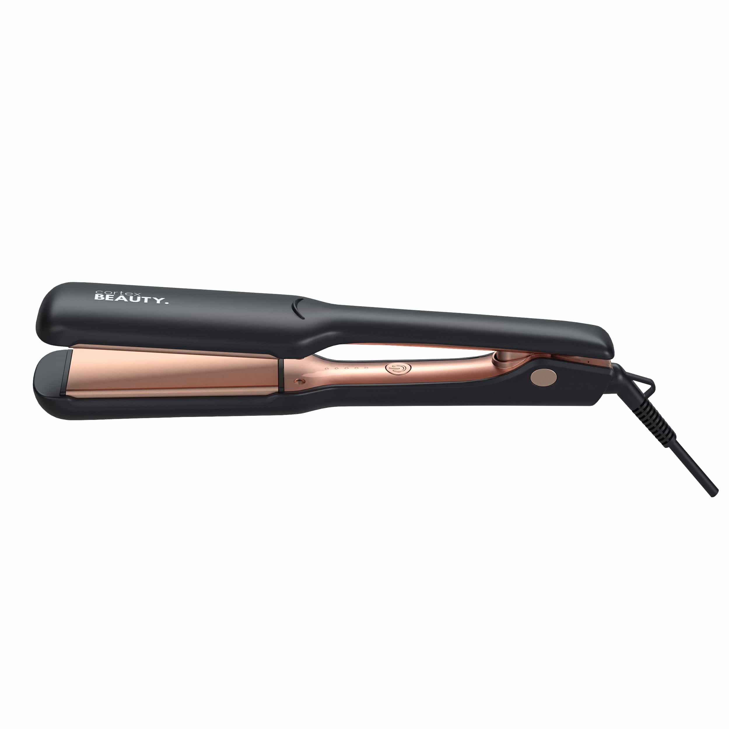 Cortex Beauty BLACK/ROSEGOLD Sleek &amp; Shine - Professional 1.75” Wide Plate Flat Iron