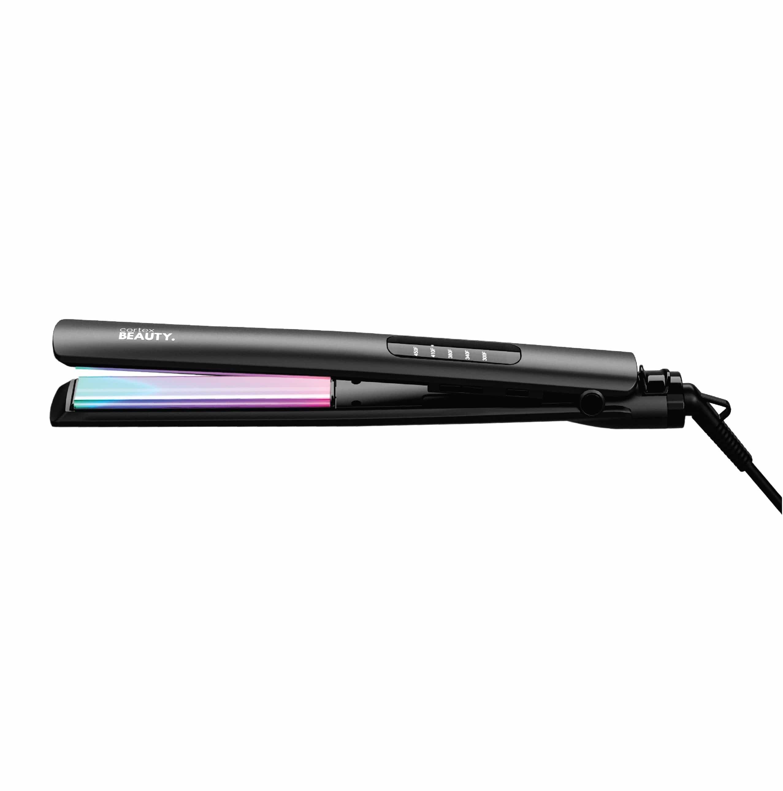 Cortex Beauty Black with Rainbow Plates UltraSlim | 1" Digital Flat Iron