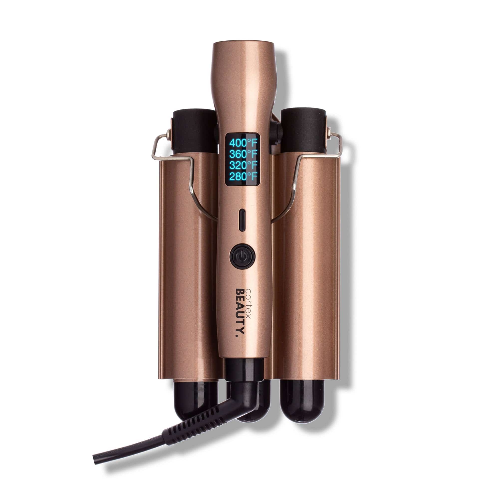 Cortex Beauty Cortex Beauty: Digital and Foldable 1" Three Barrel Waver