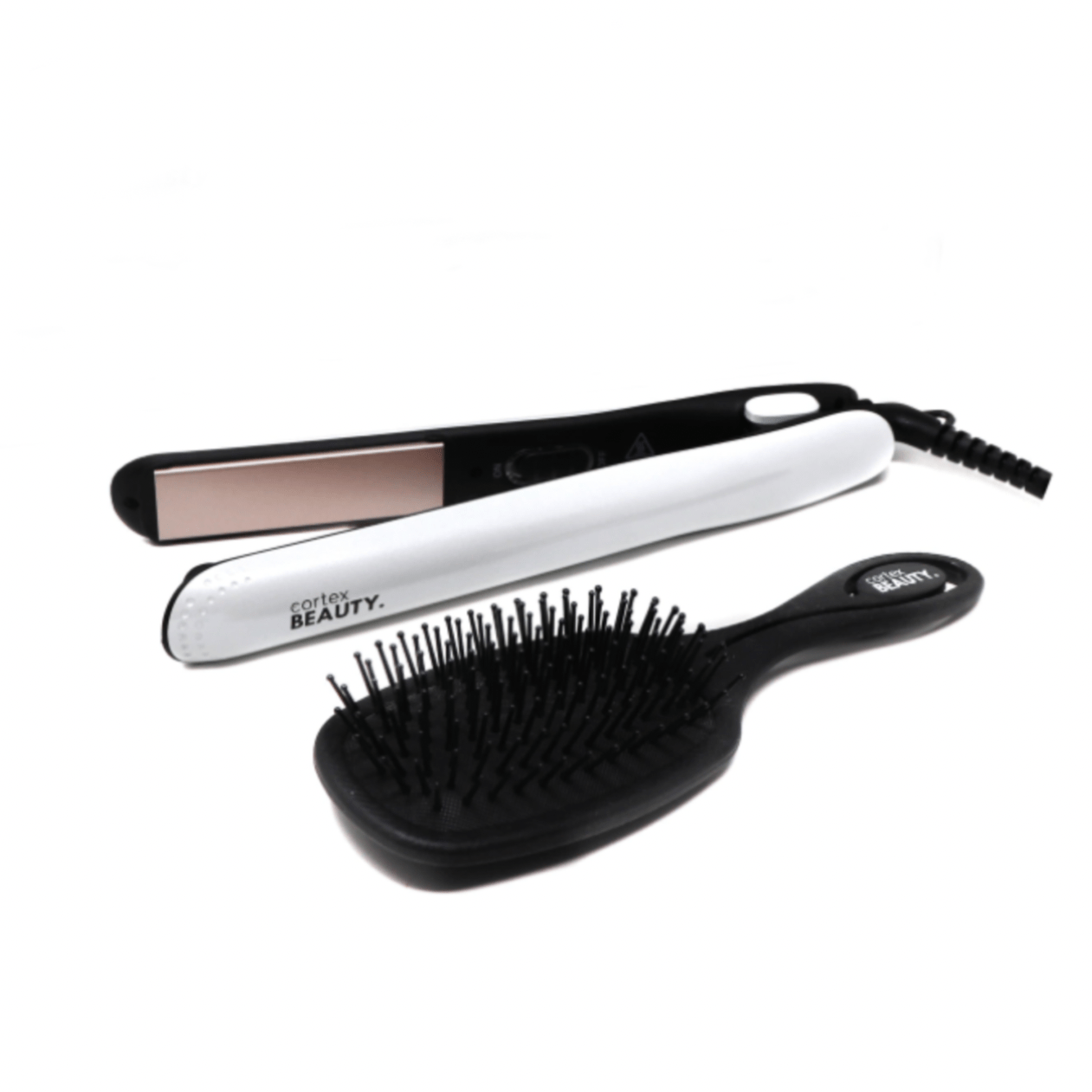 Cortex Beauty Nouveau Styler Flat Iron & Brush Set