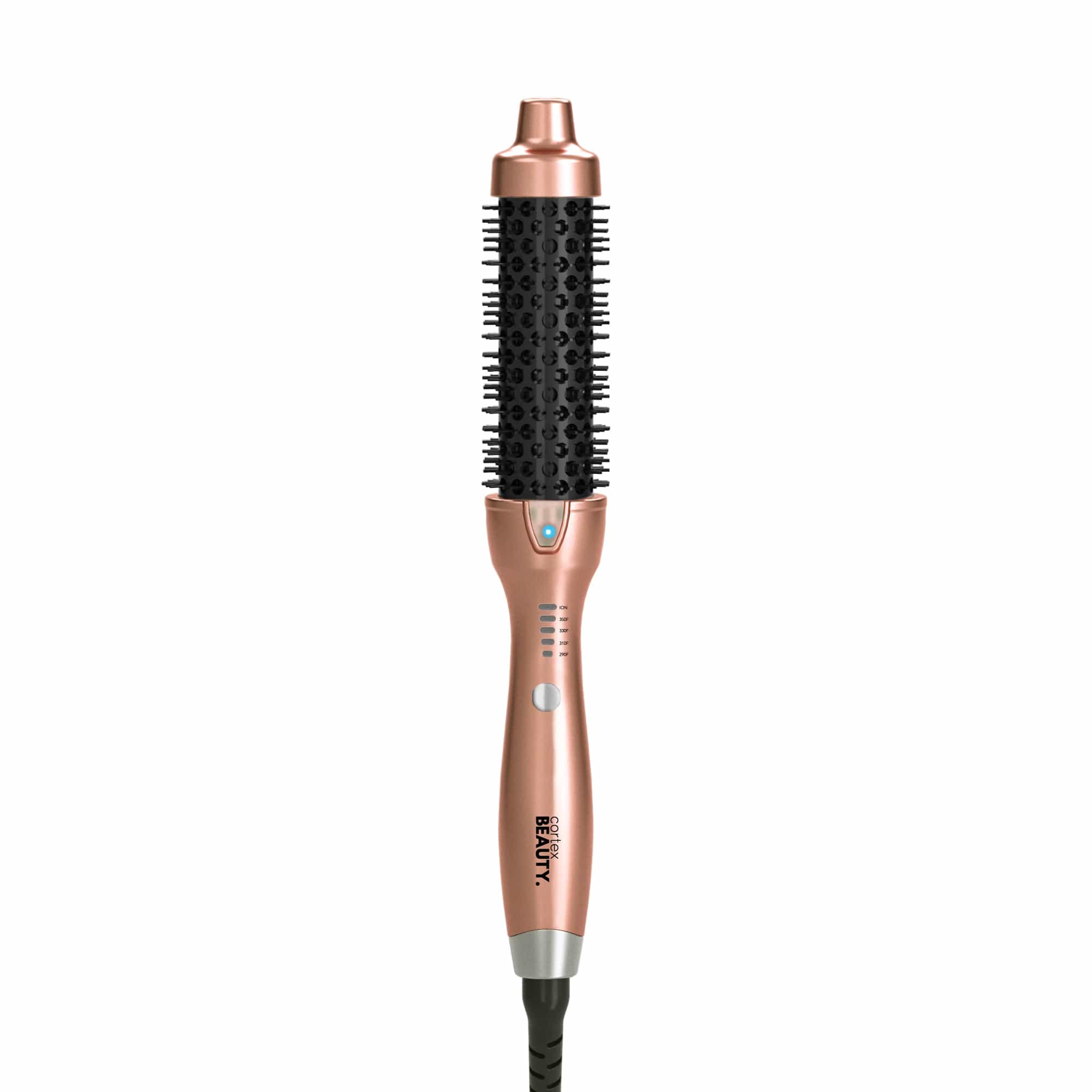 Cortex Beauty Rose Gold/ Black 1.5" Ionic Temperature Control Styling Brush