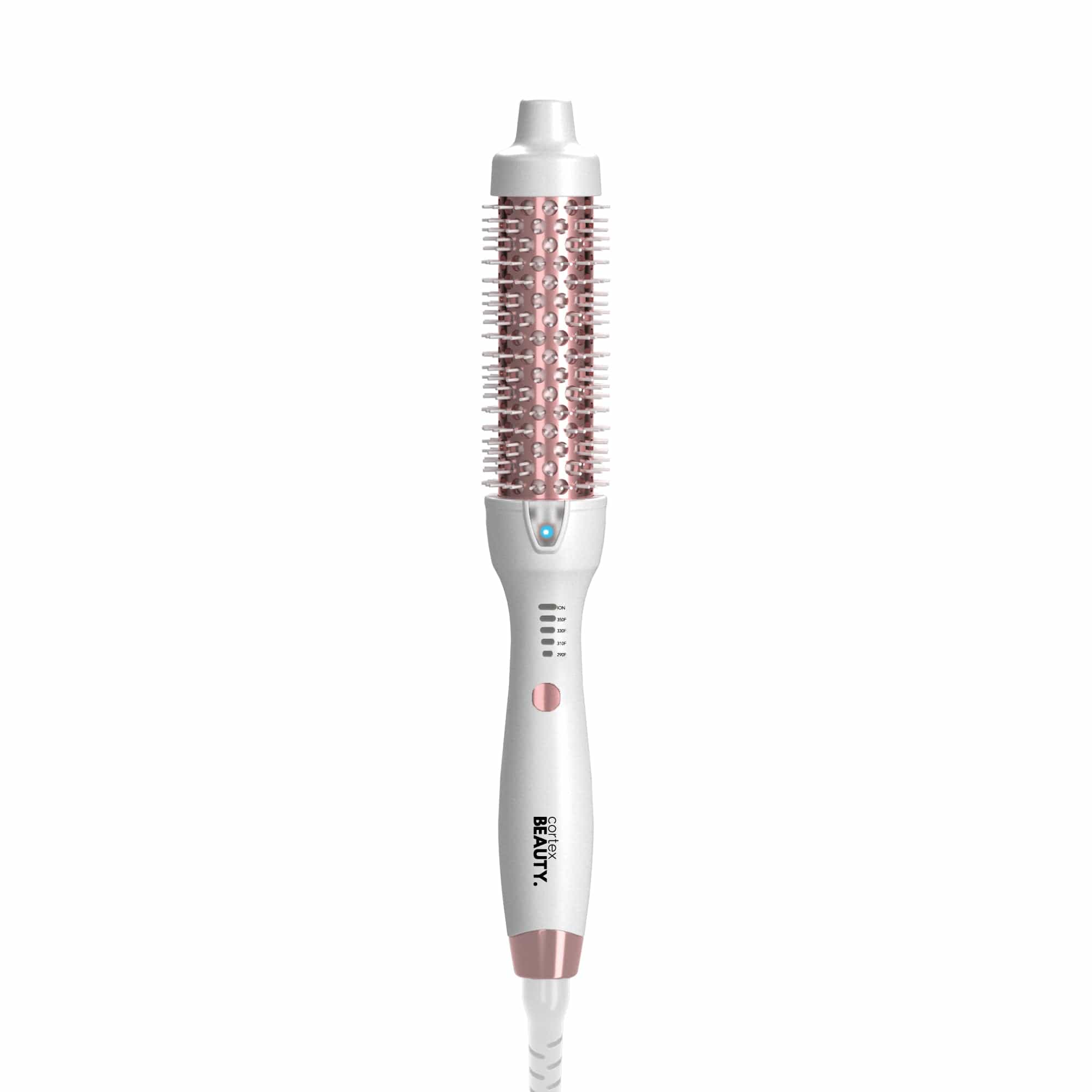 Cortex Beauty White/ Pink Rose 1.5" Ionic Temperature Control Styling Brush