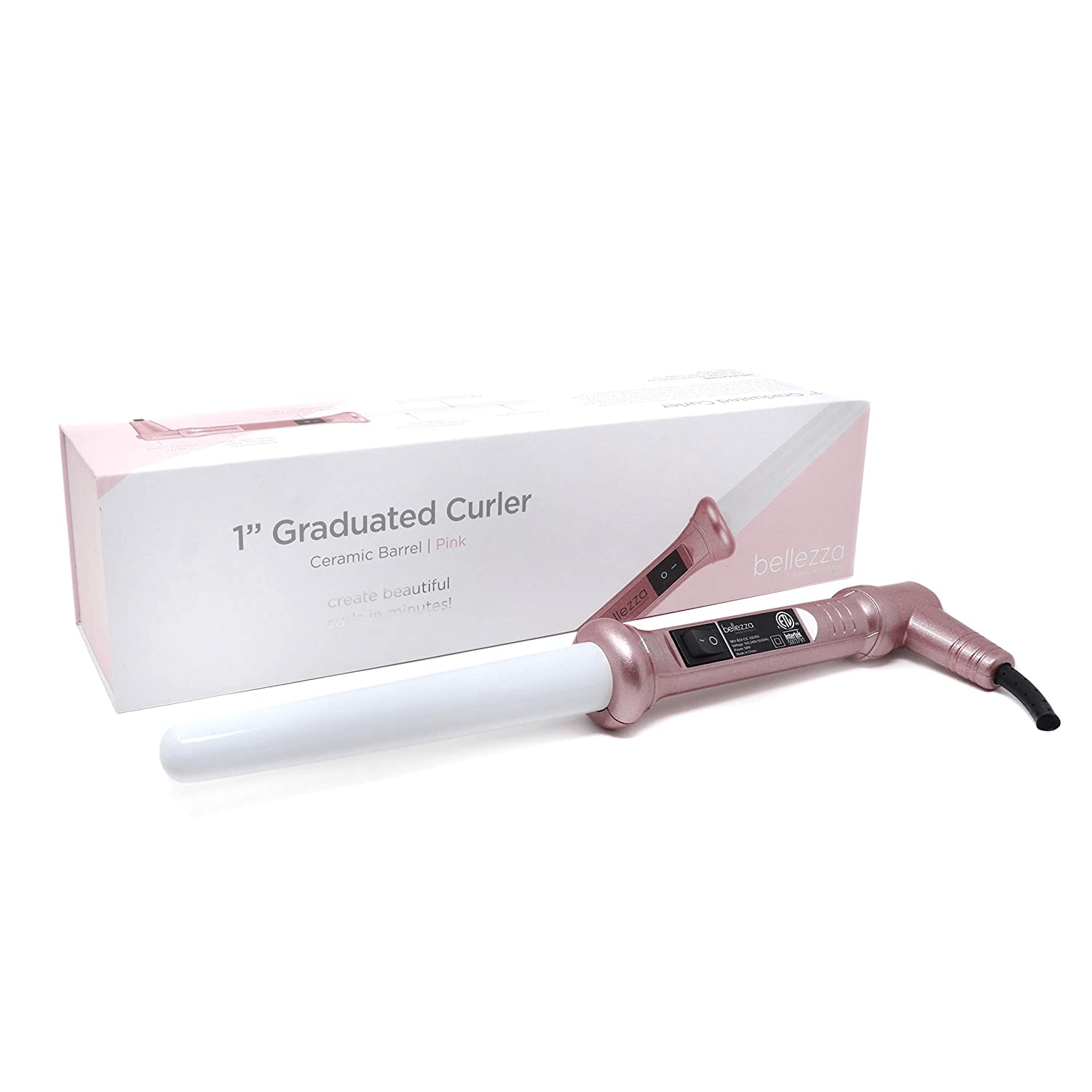 Bellezza 1" Curling Wand | Ceramic White Barrel