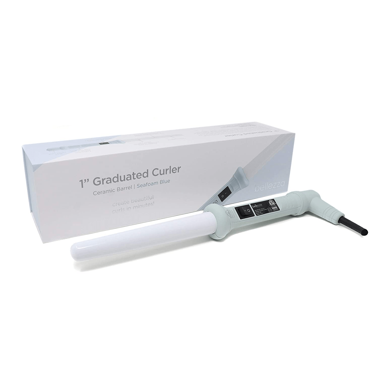 Bellezza 1" Curling Wand | Ceramic White Barrel
