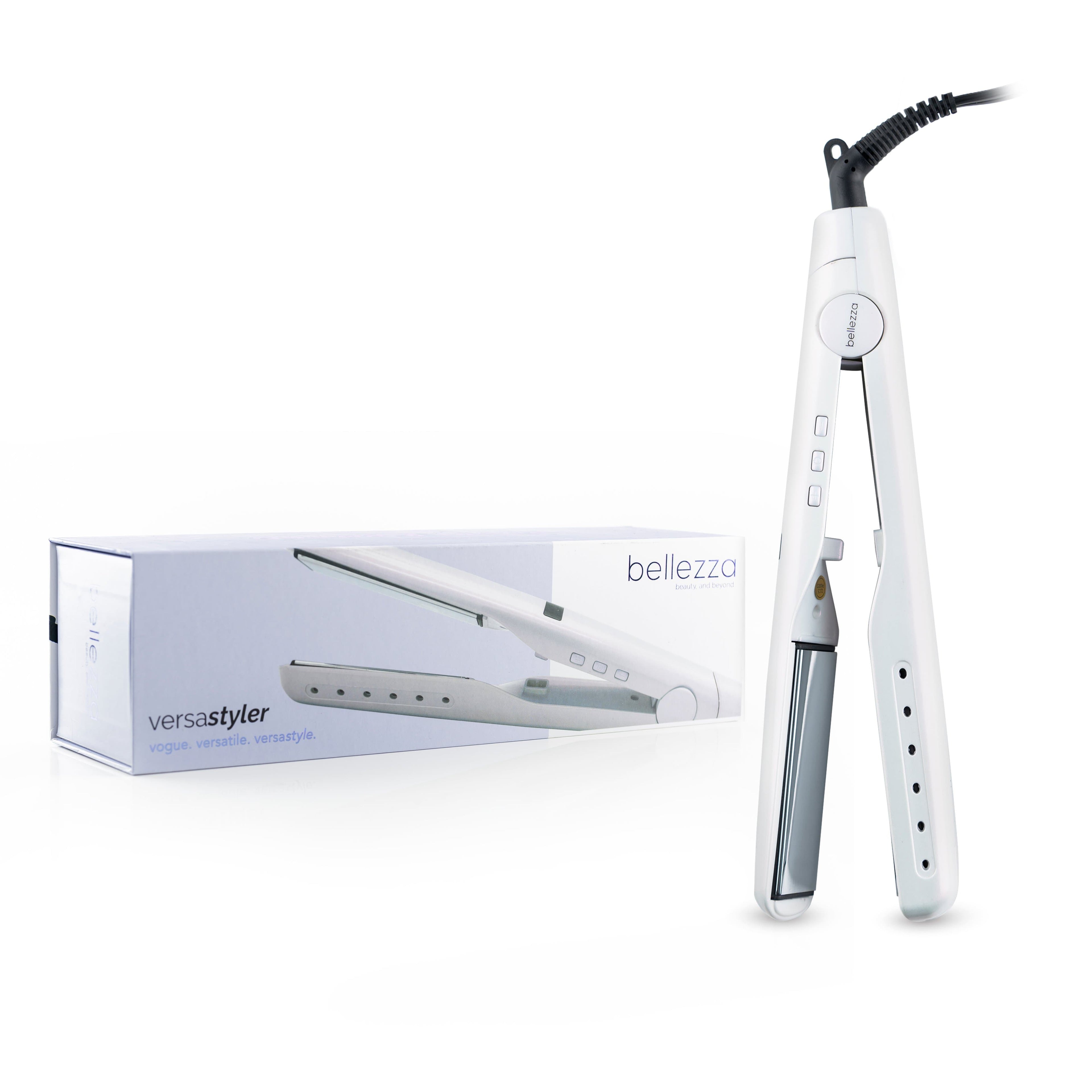 Bellezza Iridescent The Complete 2-in-1 Digital Iron - Straighten, Flip, & Curl without Changing Tools