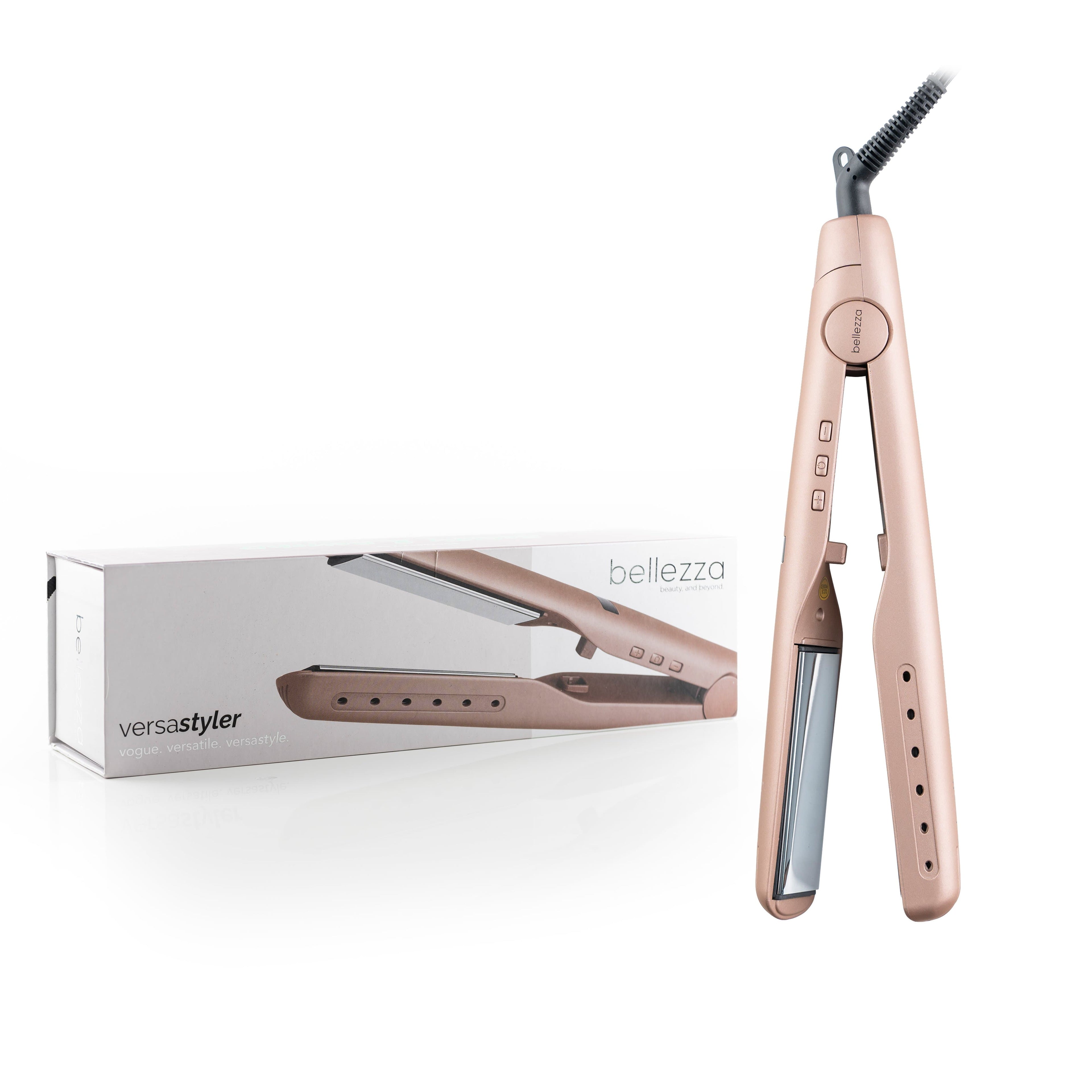 Bellezza The Complete 2-in-1 Digital Iron - Straighten, Flip, & Curl without Changing Tools