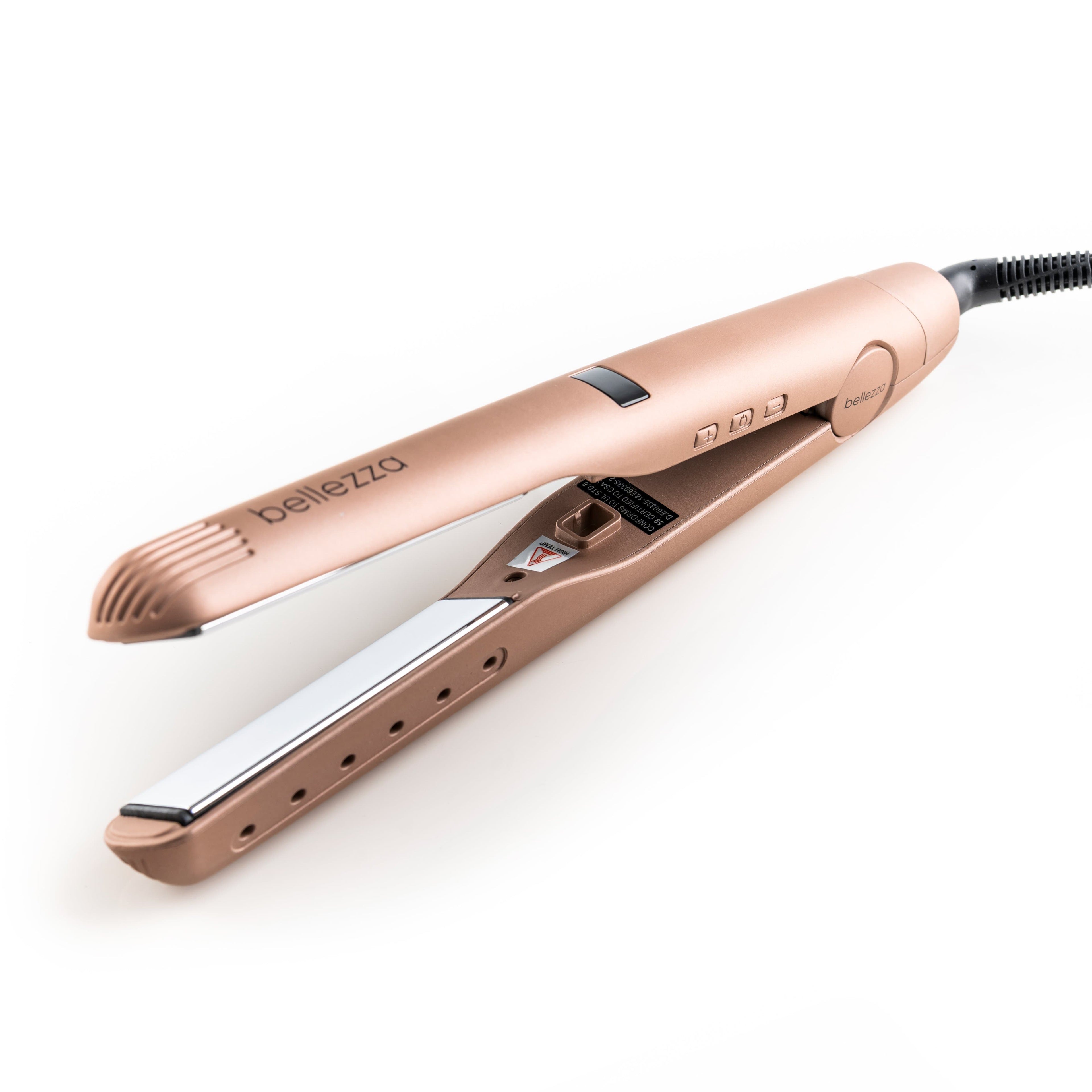 Bellezza The Complete 2-in-1 Digital Iron - Straighten, Flip, & Curl without Changing Tools