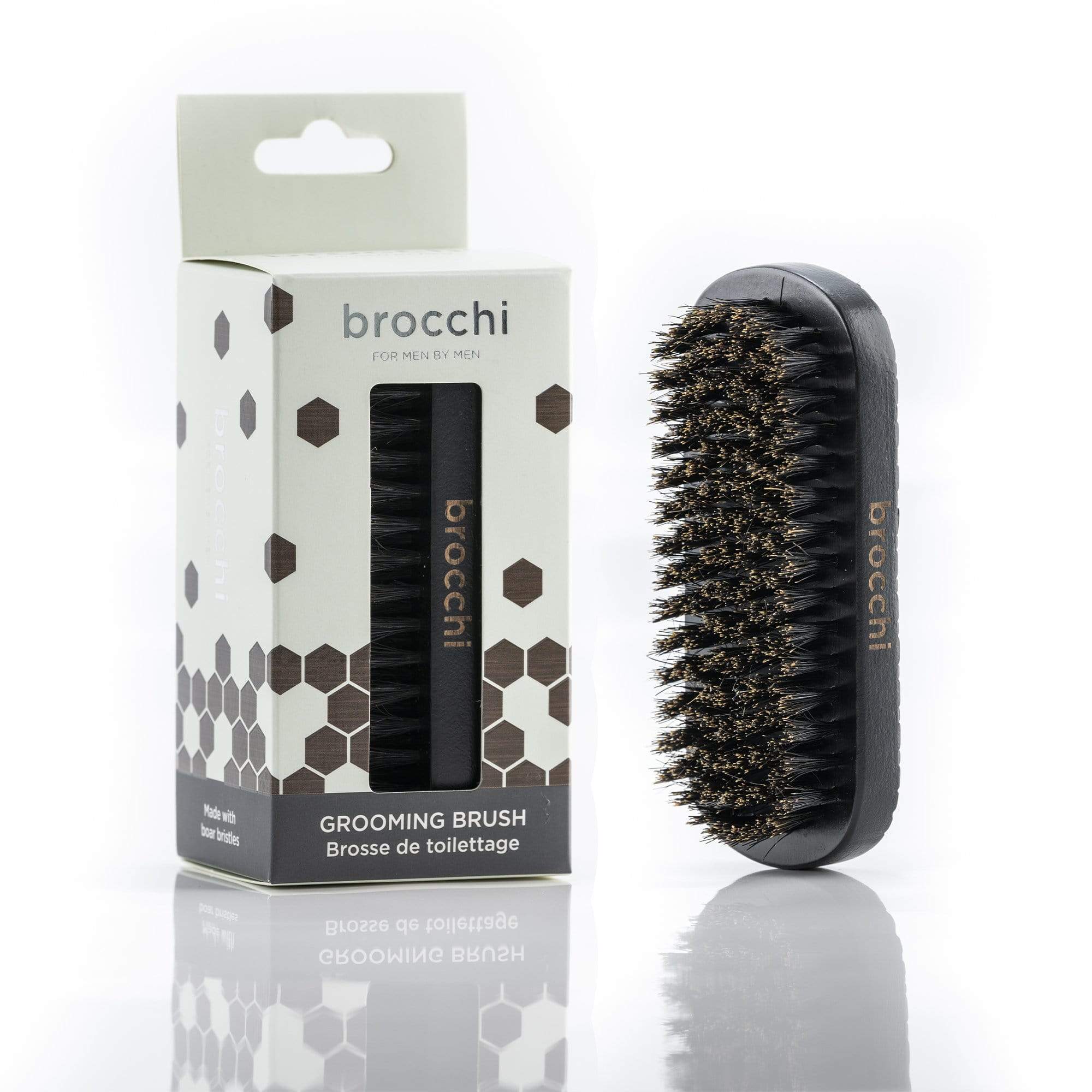 Brocchi Boar Bristle Grooming Beard Brush