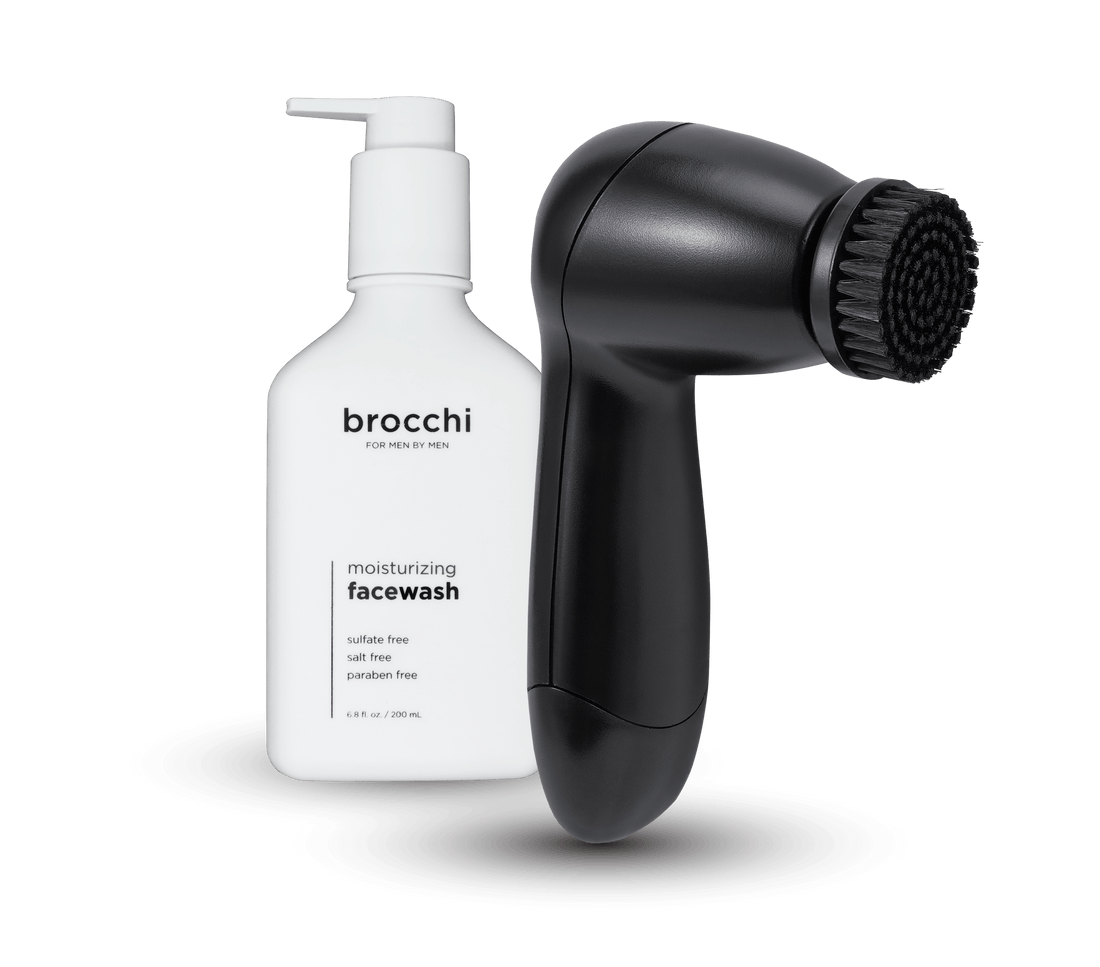 Brocchi Electric Facial Brush & Moisturizing Face Wash Bundle