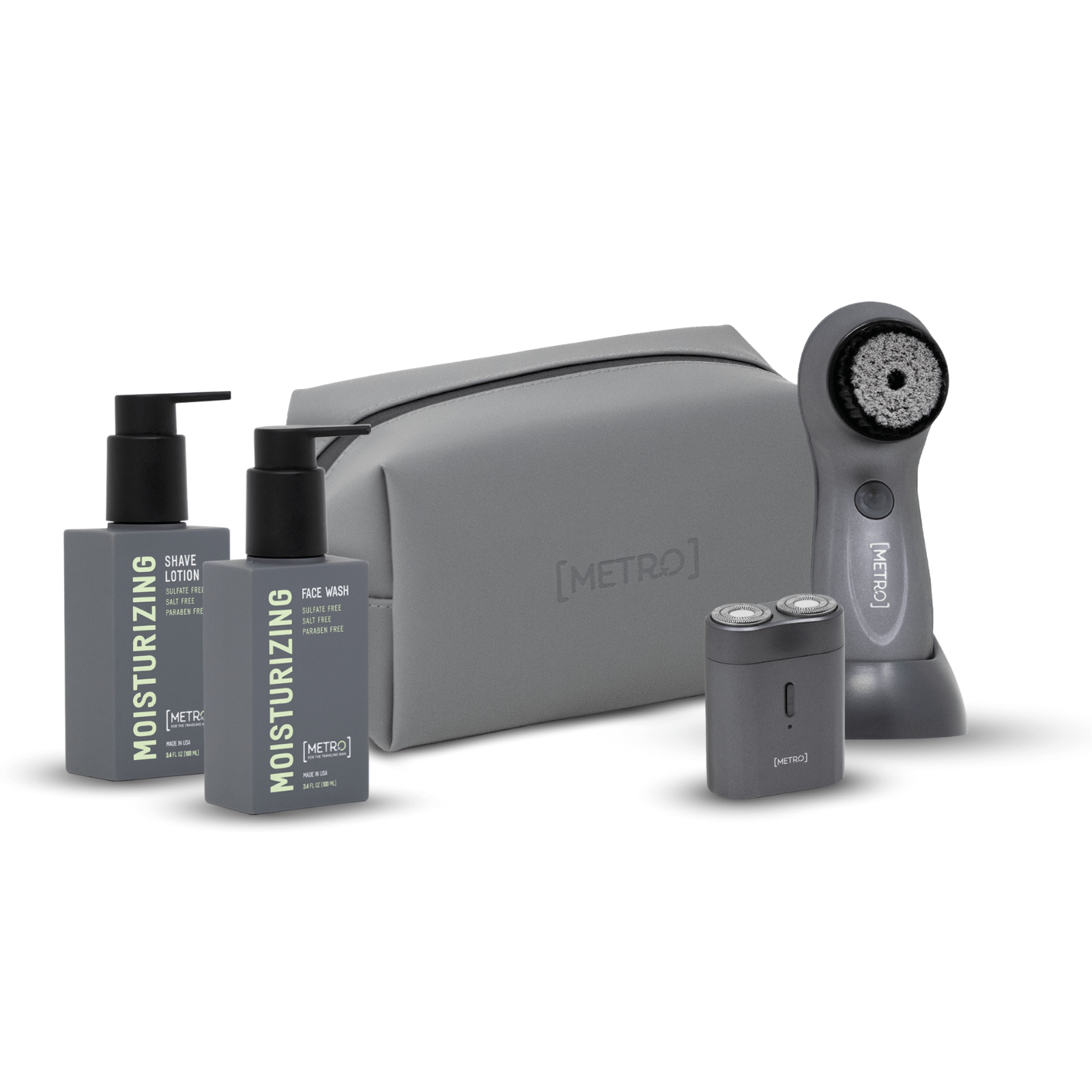 Cortex Beauty MetroMan Travel Bundle | Travel Face Wash & Shave Lotion Included