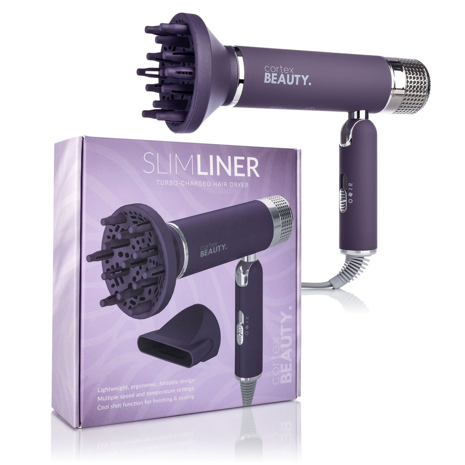 Cortex Beauty SlimLiner : Turbo-Charged Foldable Hair Dryer