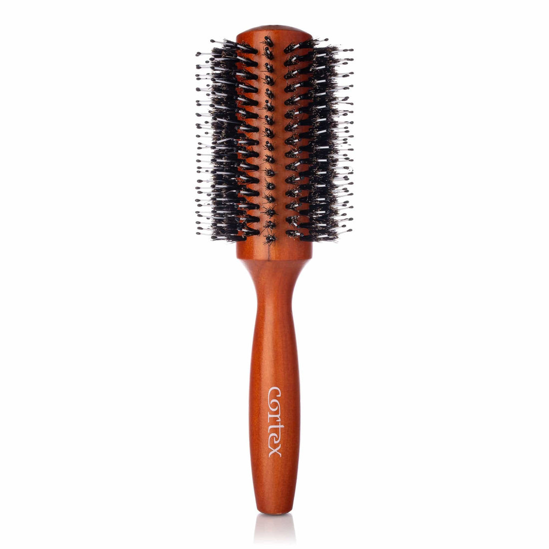 Cortex International 3" Wooden Nylon and Boar Bristle Round Brush