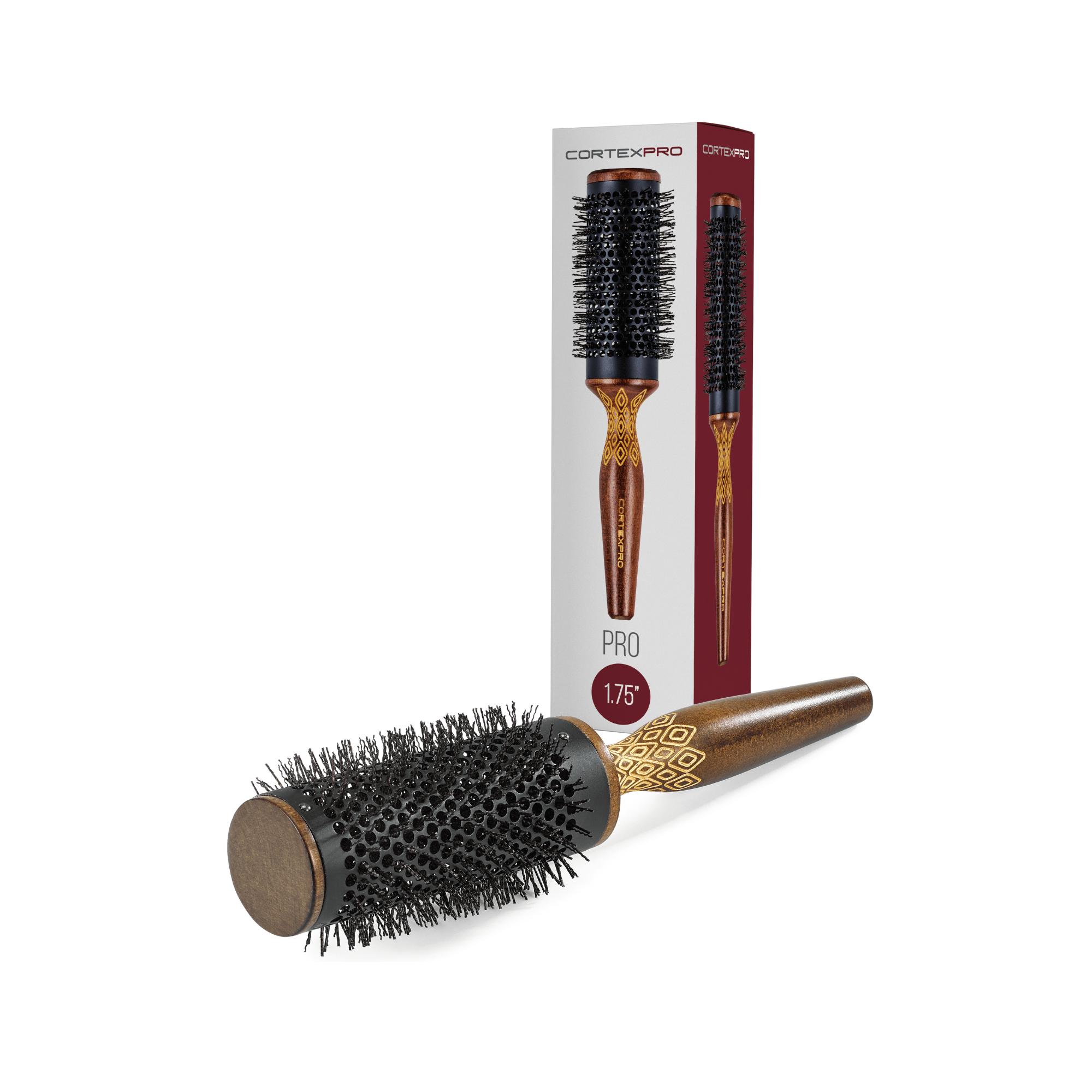 CortexPro 1.75" Thermal Heat Activated Round Brush | Bristles Heat to 140F and change color when exposed to heat