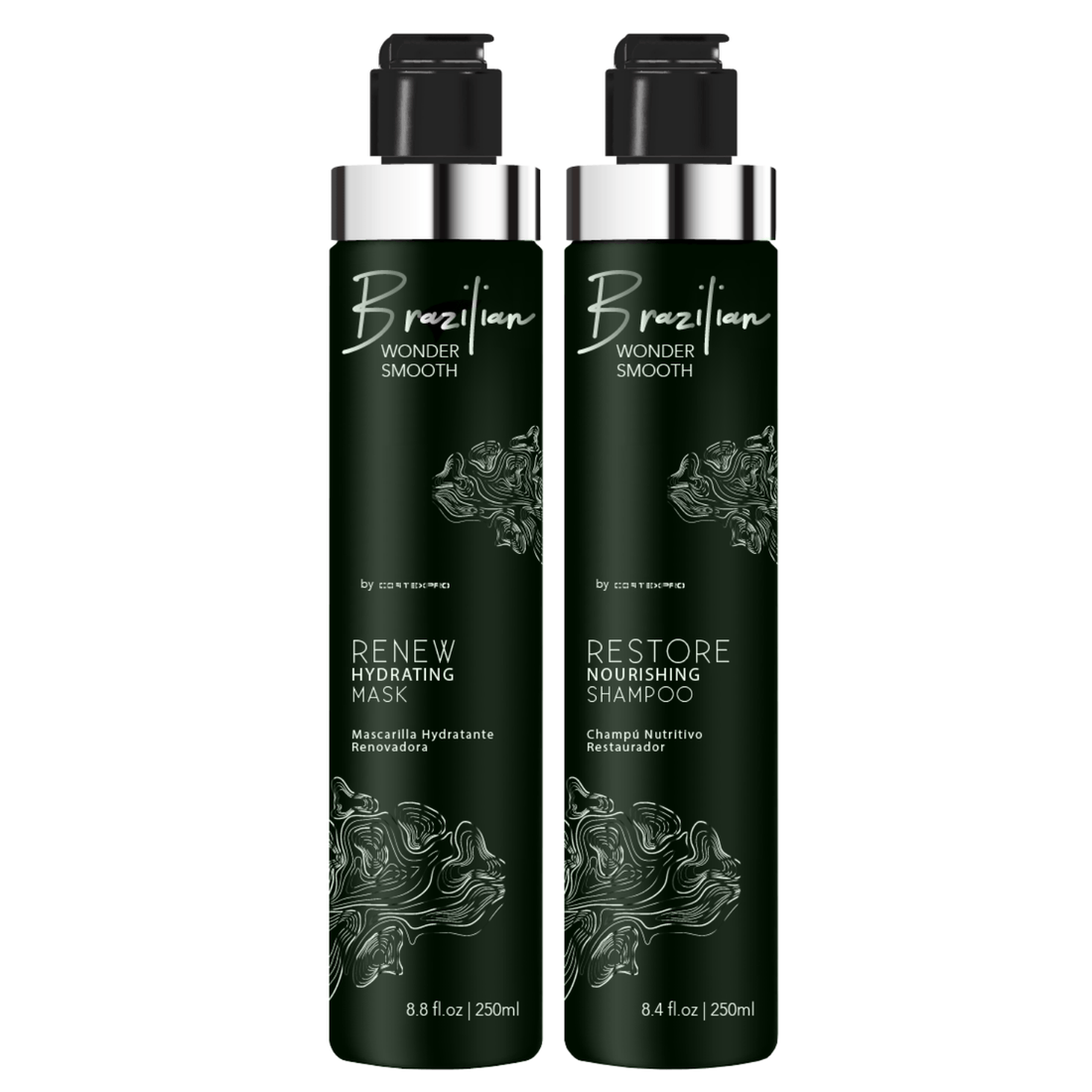 CortexPro Wonder Smooth Restore Nourishing Shampoo + Renew Hydrating Mask