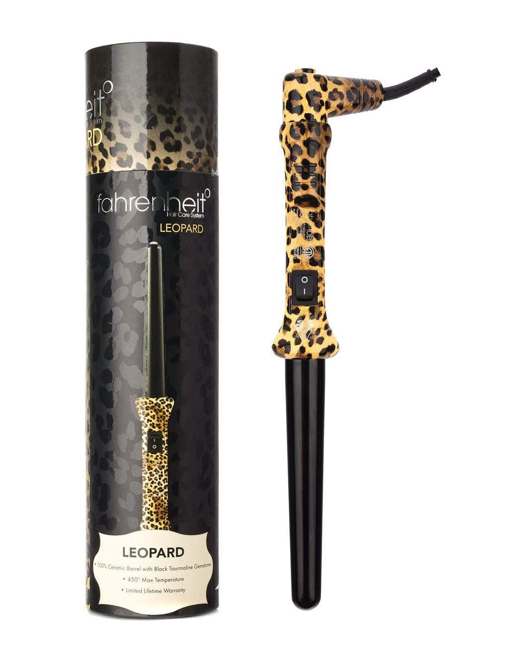 Fahrenheit° Leopard 1" Wild Animal Print Graduated Ceramic Curling Iron