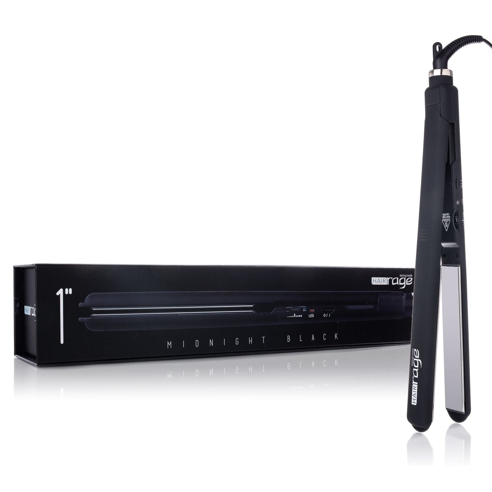 Hair Rage 1" Slim Series Titanium Flat Iron with Far Infrared Technology