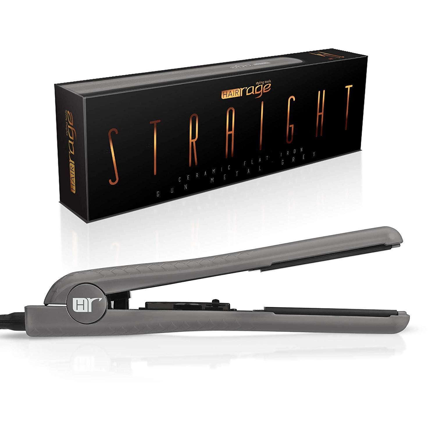 Black Tourmaline Gemstone Plated 1.25 Ceramic Flat Iron