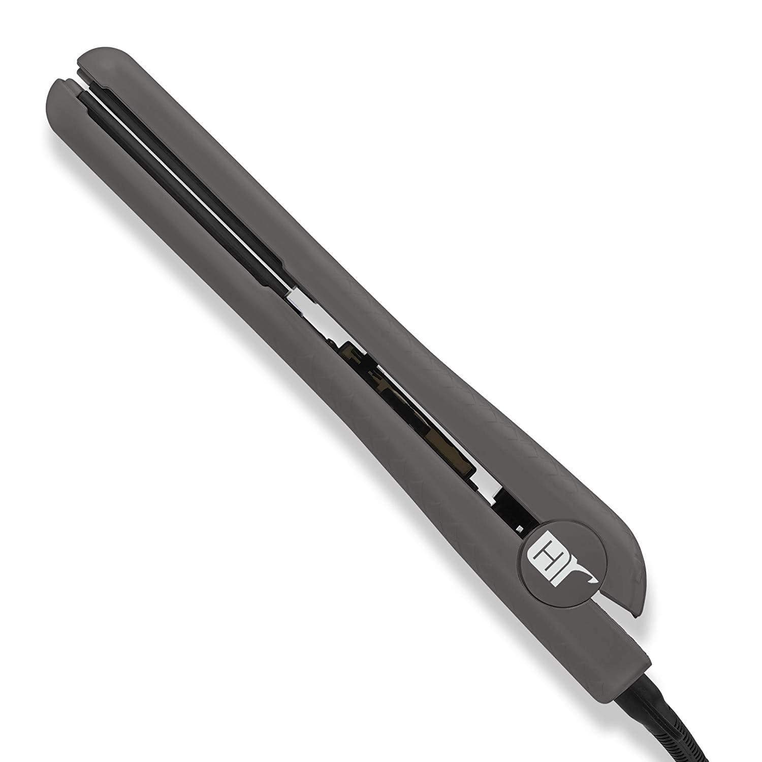 Black Tourmaline Gemstone Plated 1.25 Ceramic Flat Iron