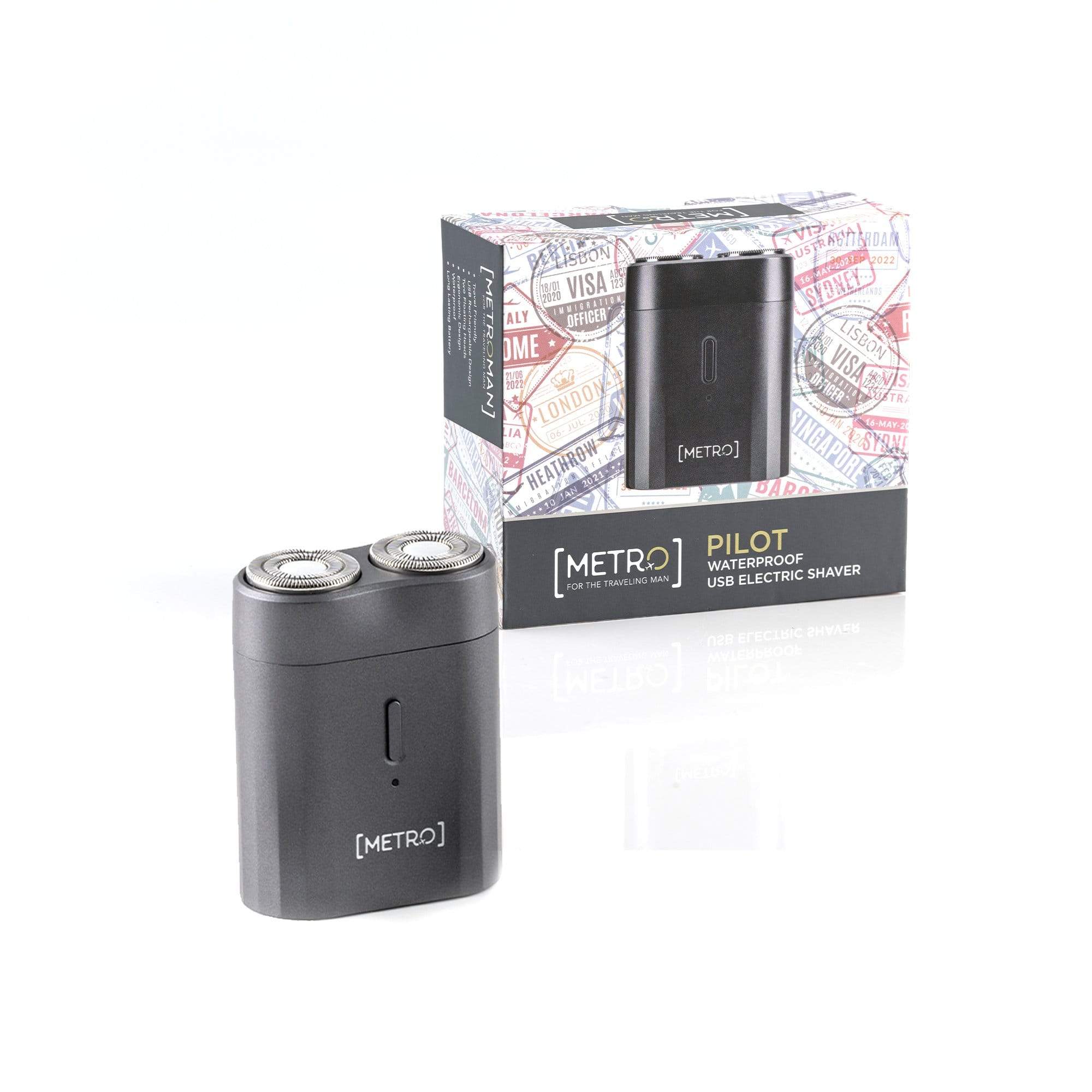 MetroMan Pilot Waterproof USB Electric Shaver