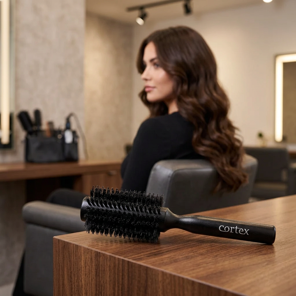 Boar Bristle Round Brush Trio