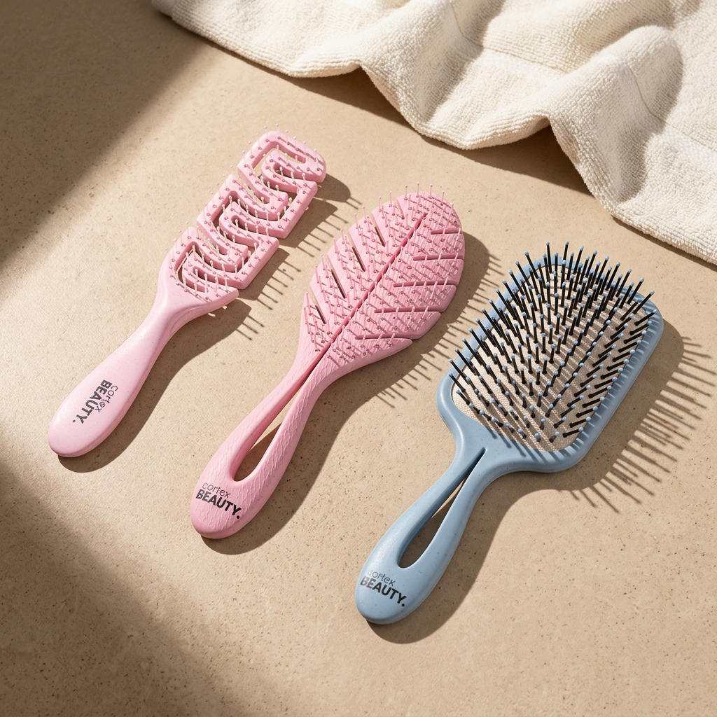 Recycled Detangling Brush Set