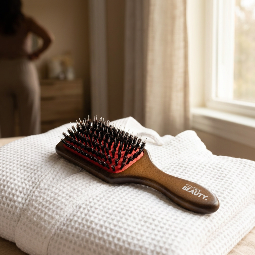 Wooden Paddle Brush Duo