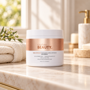 Pure Keratin | Intensive Hair Mask — in a warm cream styling setting