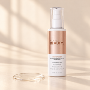 Pure Keratin | Intensive Hair Serum — product detail on a warm cream surface