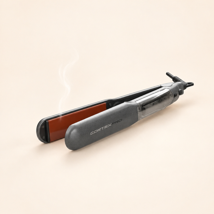 A light wisp of steam rising from the Cortex PROSteamer 2.0 plates.