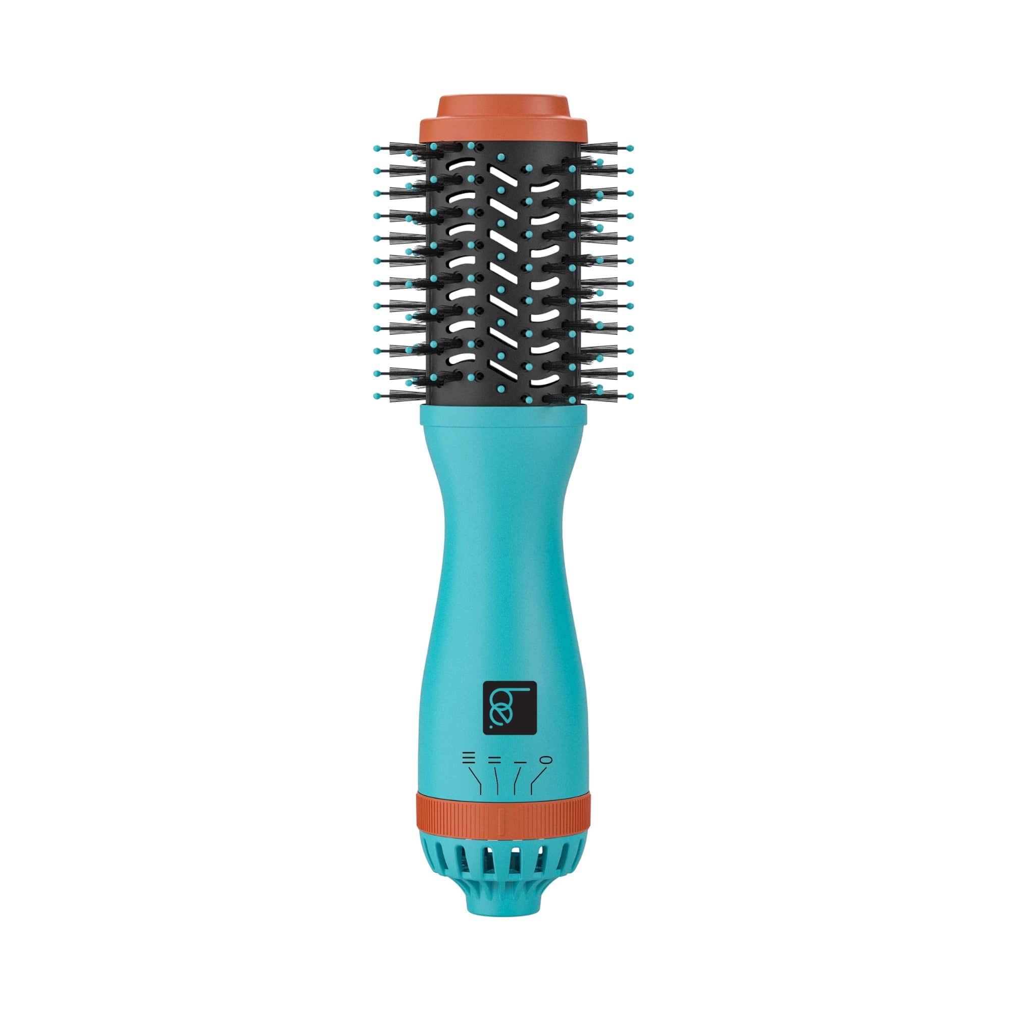 Be.Professional Aqua/Orange Mini Blowout Brush