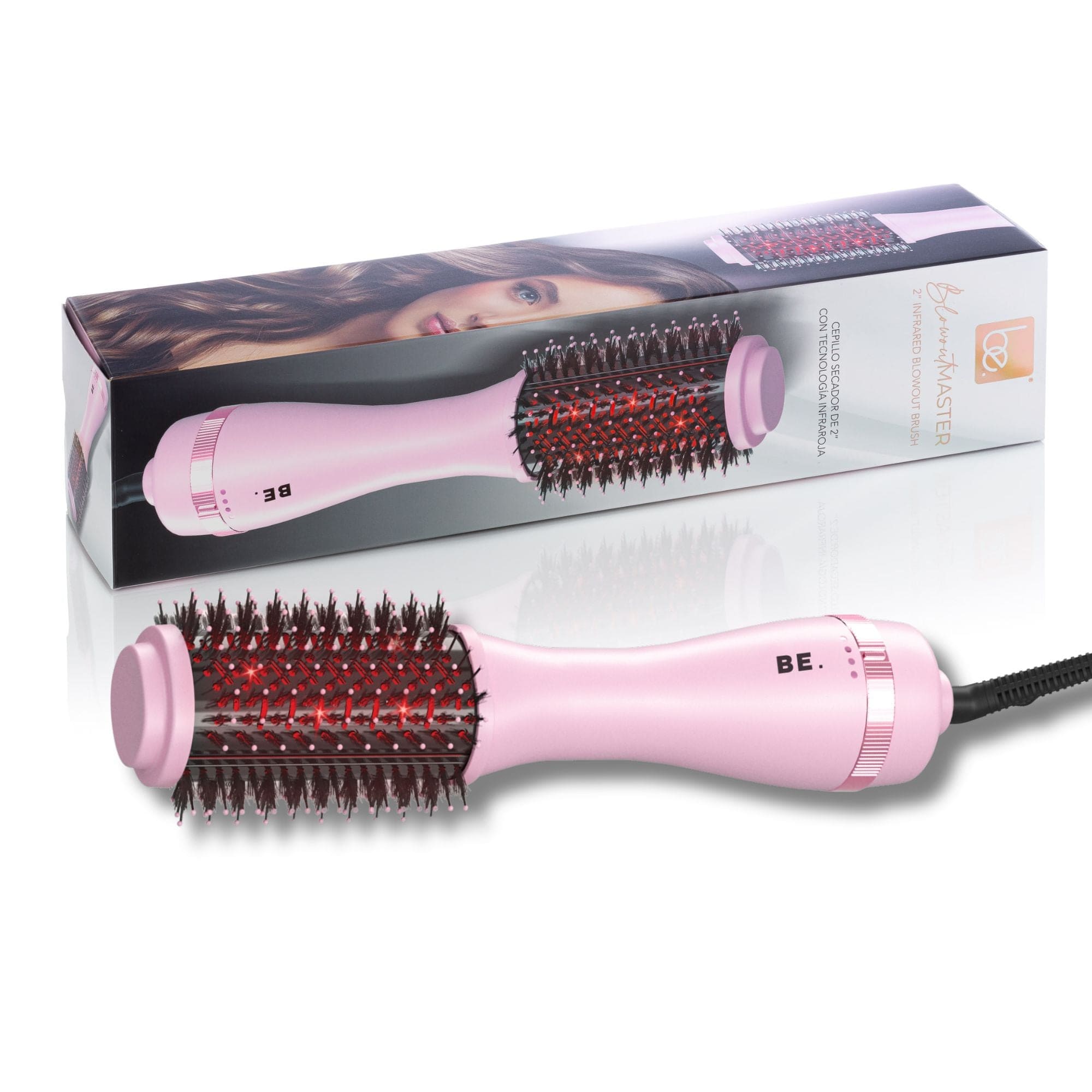 Be.Professional Pink Infrared Blowout Brush | 2&quot; Professional Hot Brush