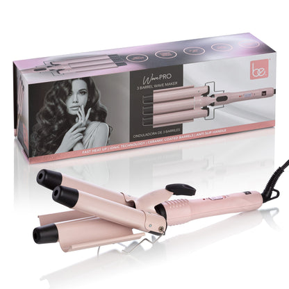 Be.Professional Pink V WavePro | 3-Barrel Waver