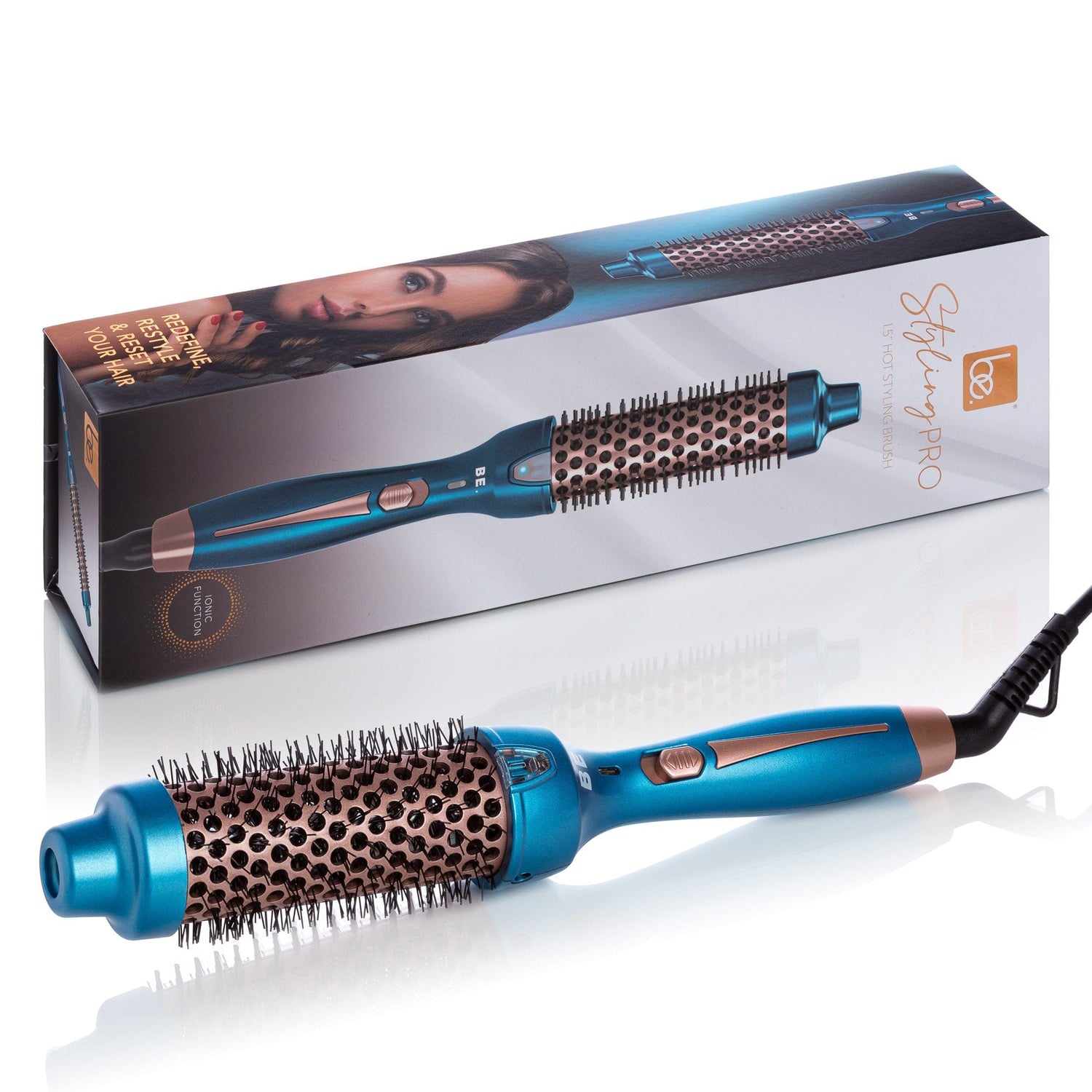 Be. Turquoise HotStyler | 1.5&quot; Ionic Styling Brush