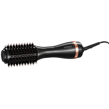 Bellezza Black/ Rose Gold Volumizing Blowout Brush | 2&quot; Professional Hot Brush