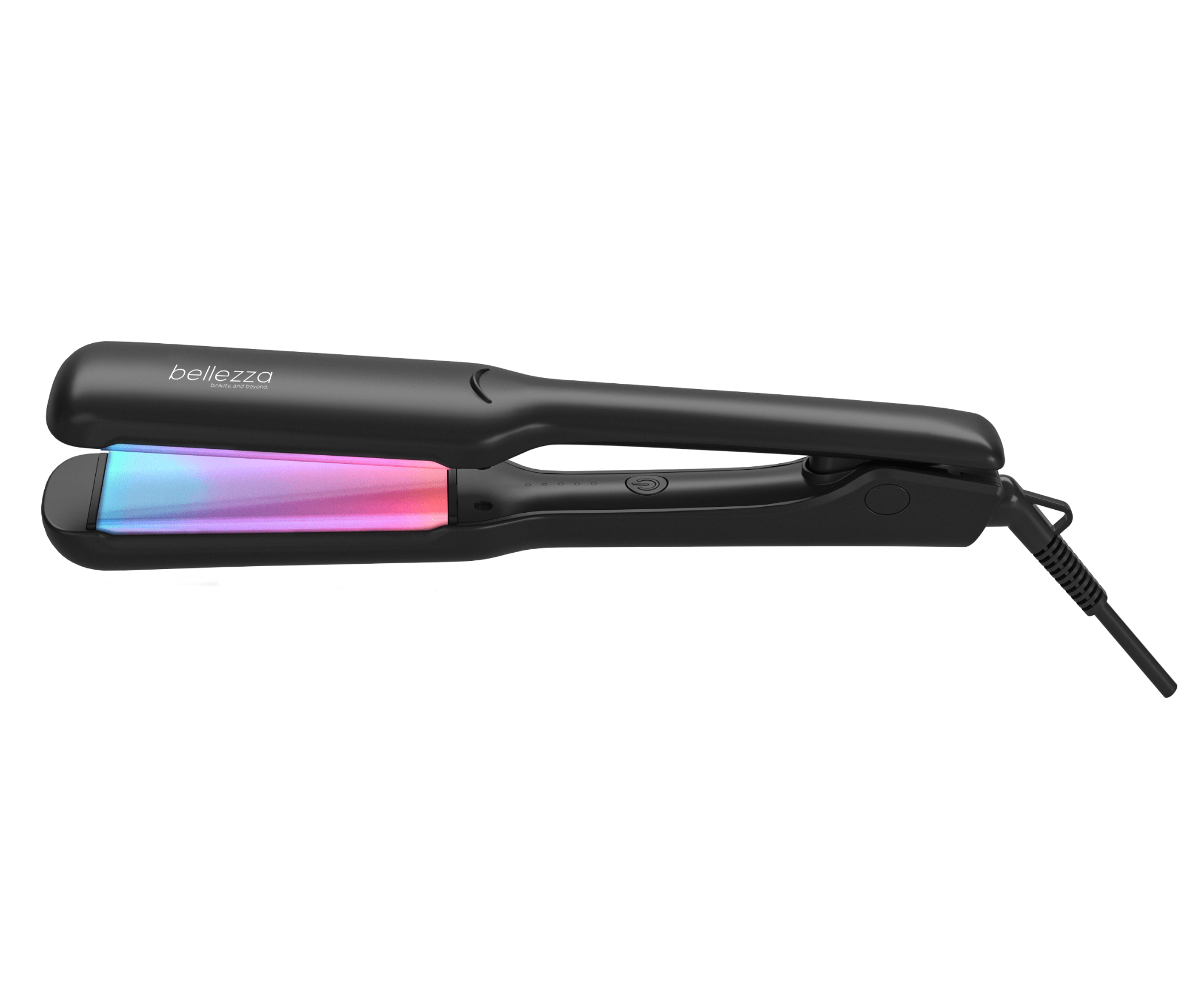 Bellezza Black with Rainbow Plates WideBeauty | Professional 1.75” Wide Plate Flat Iron