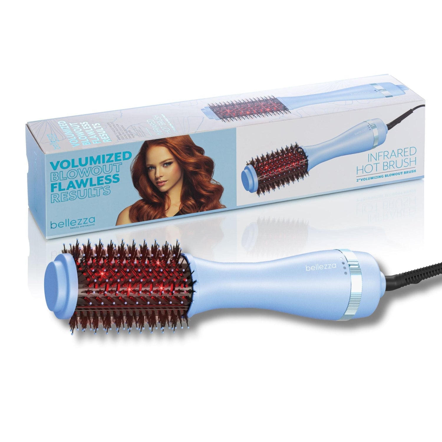 Bellezza Blue Infrared Blowout Brush | 2&quot; Professional Hot Brush