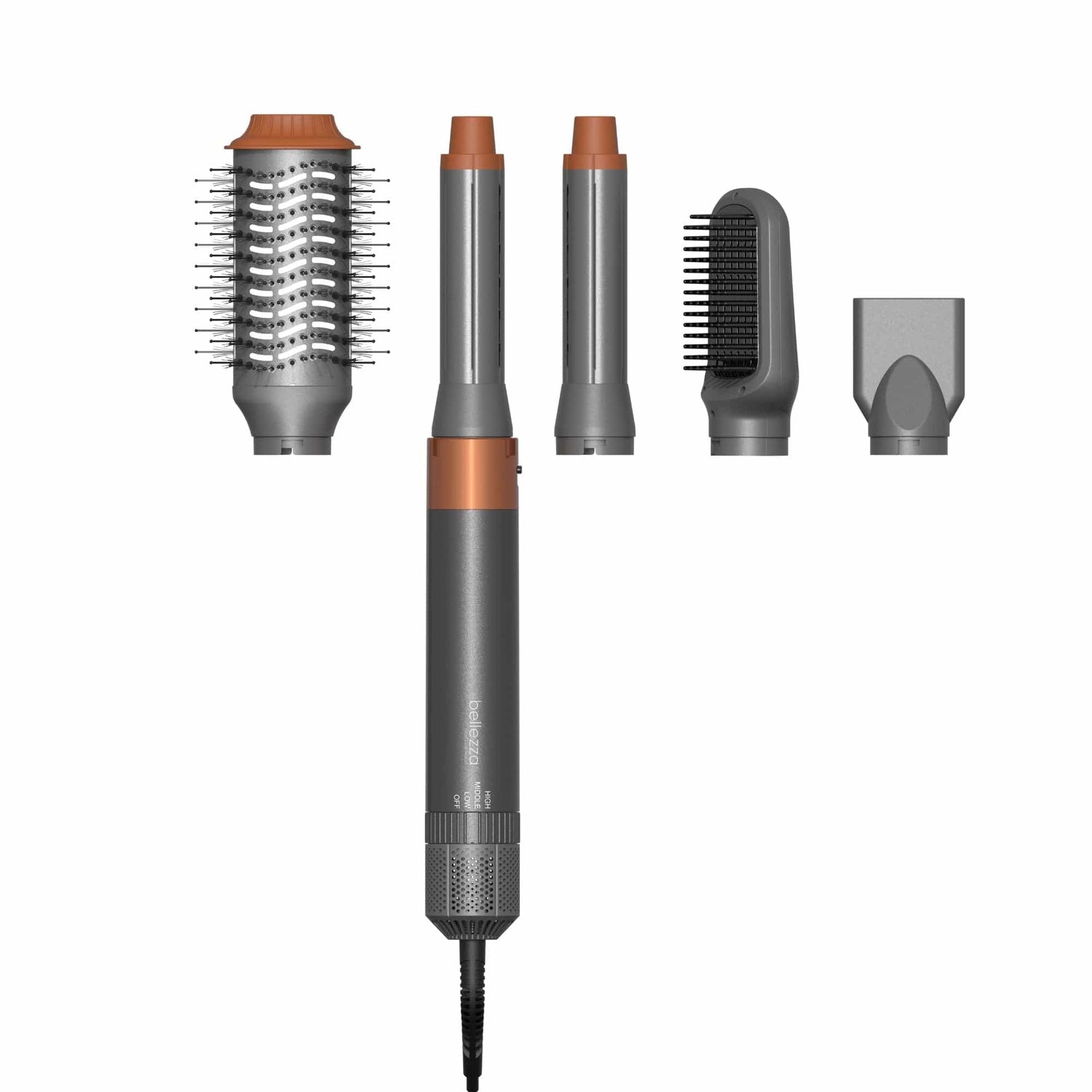 Bellezza Gray Orange 5 in 1 Multistyler