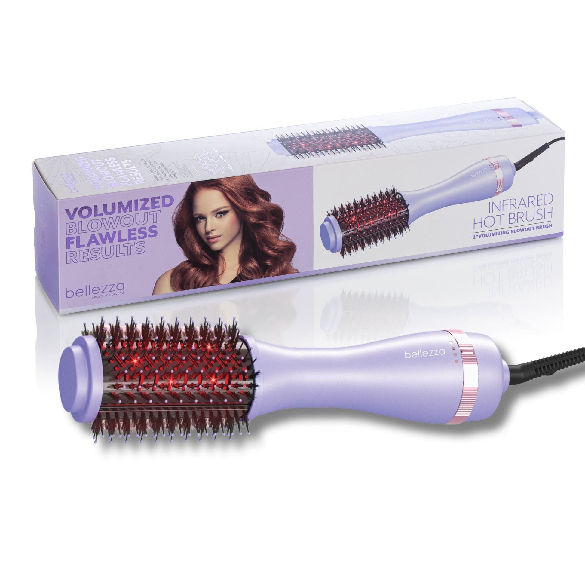 Bellezza Purple Infrared Blowout Brush | 2" Professional Hot Brush