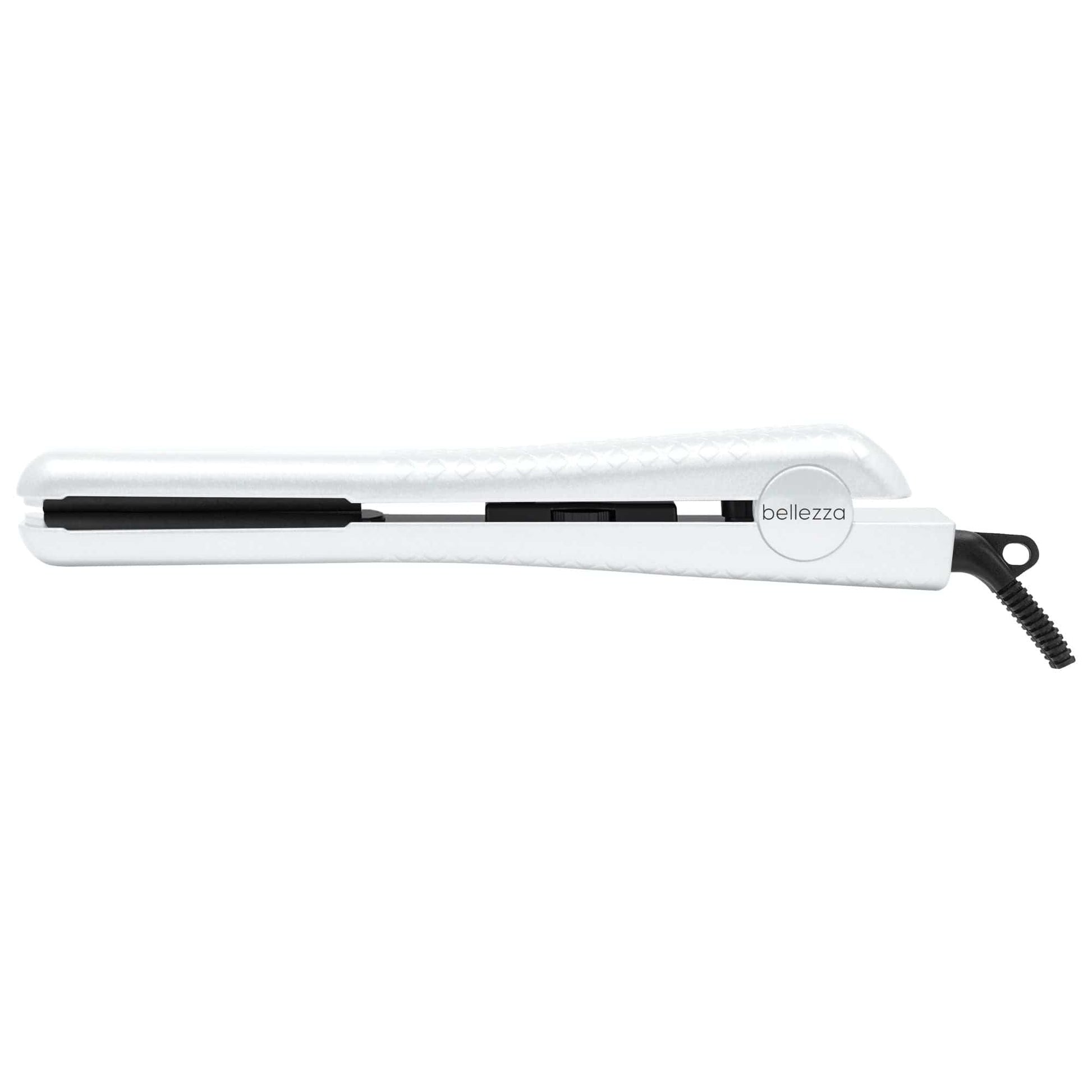 Bellezza White Lux Beauty | 1.25" Solid Ceramic Ionic & Far-Infrared Technology Flat Iron