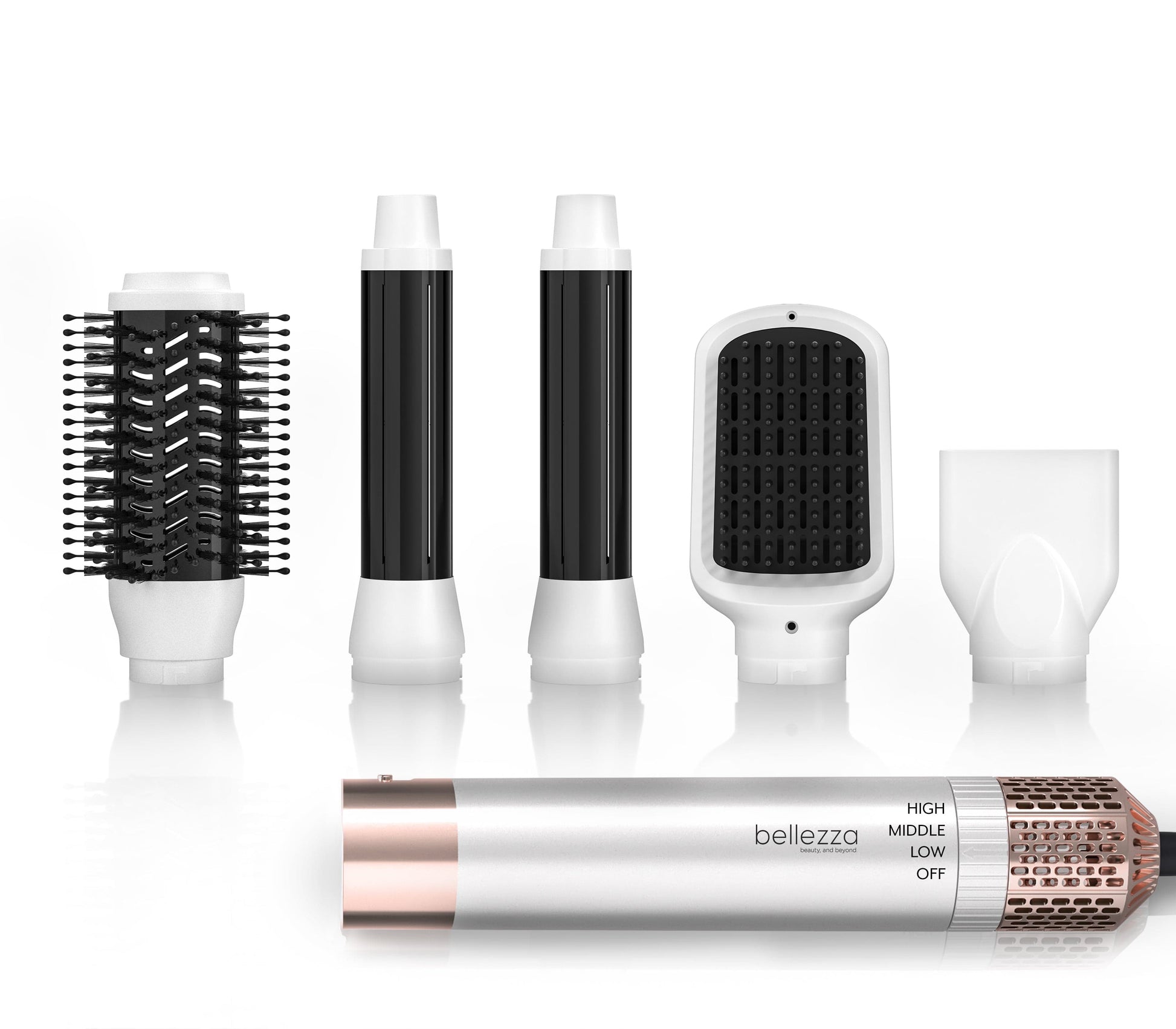 Bellezza White/Pink Rose 5 in 1 Multistyler