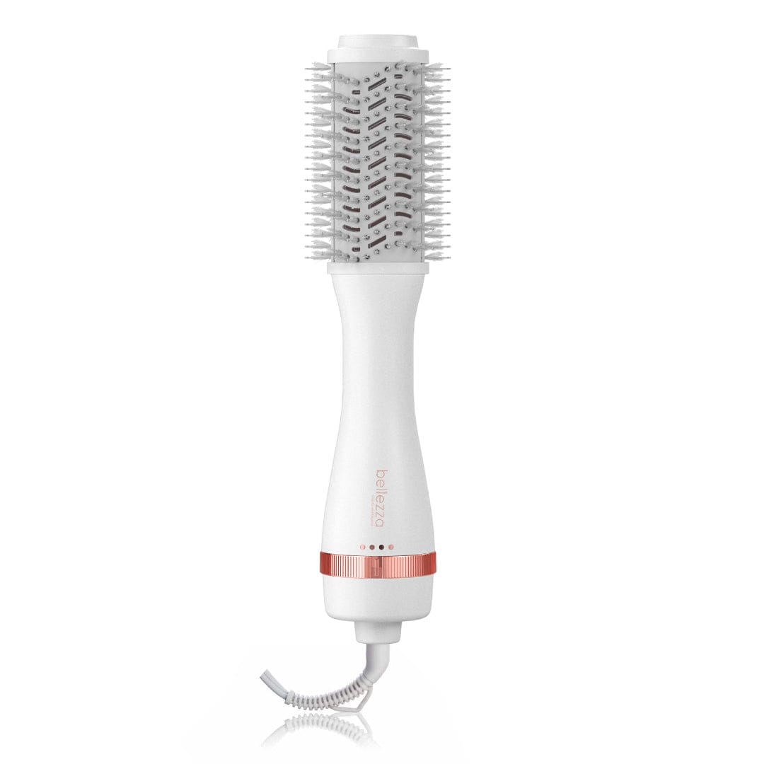 Bellezza WHITE/ROSEGOLD Volumizing Blowout Brush | 2" Professional Hot Brush